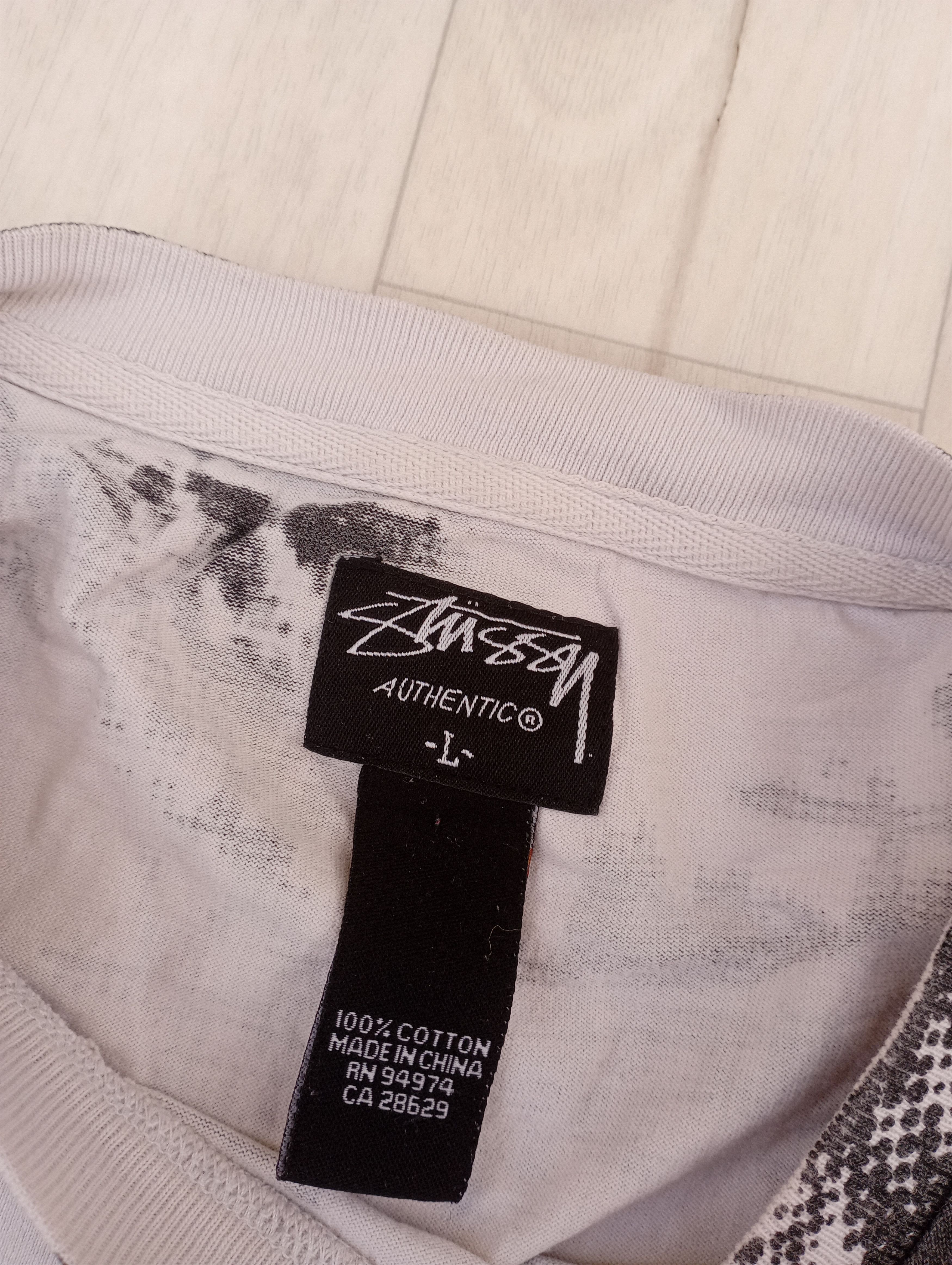 Stussy Vintage Stussy t-shirt 90s Graffiti Stripes Size US L / EU 52-54 / 3 - 3 Thumbnail