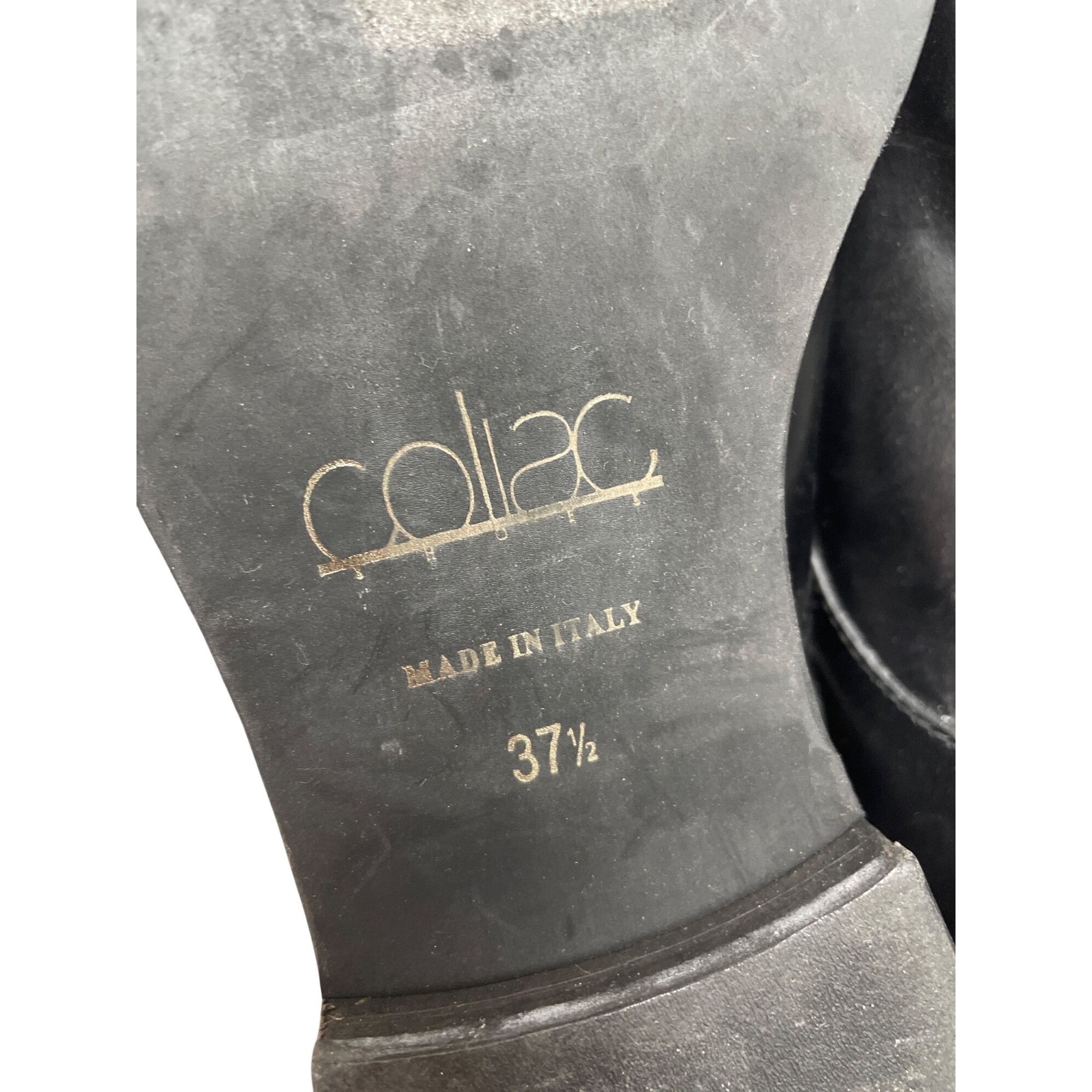 Other Coliac Italy made womans Black Leather Wing Pearl Loafers Sz Size US 7 / IT 37 - 6 Thumbnail