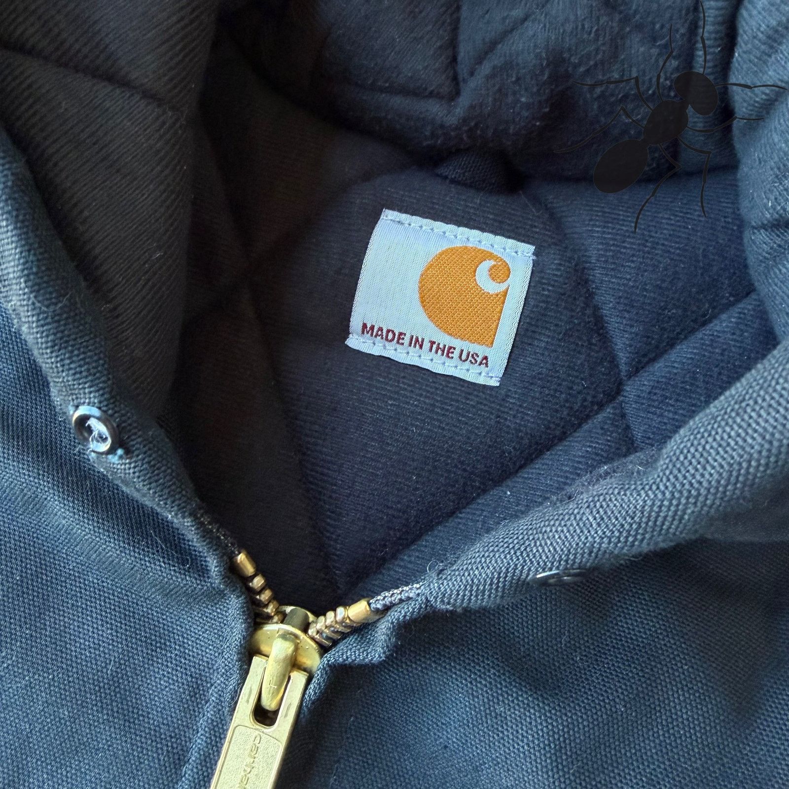 Carhartt × Vintage Vintage Y2K Carhartt black hooded work wear jacket Size US XL / EU 56 / 4 - 5 Thumbnail