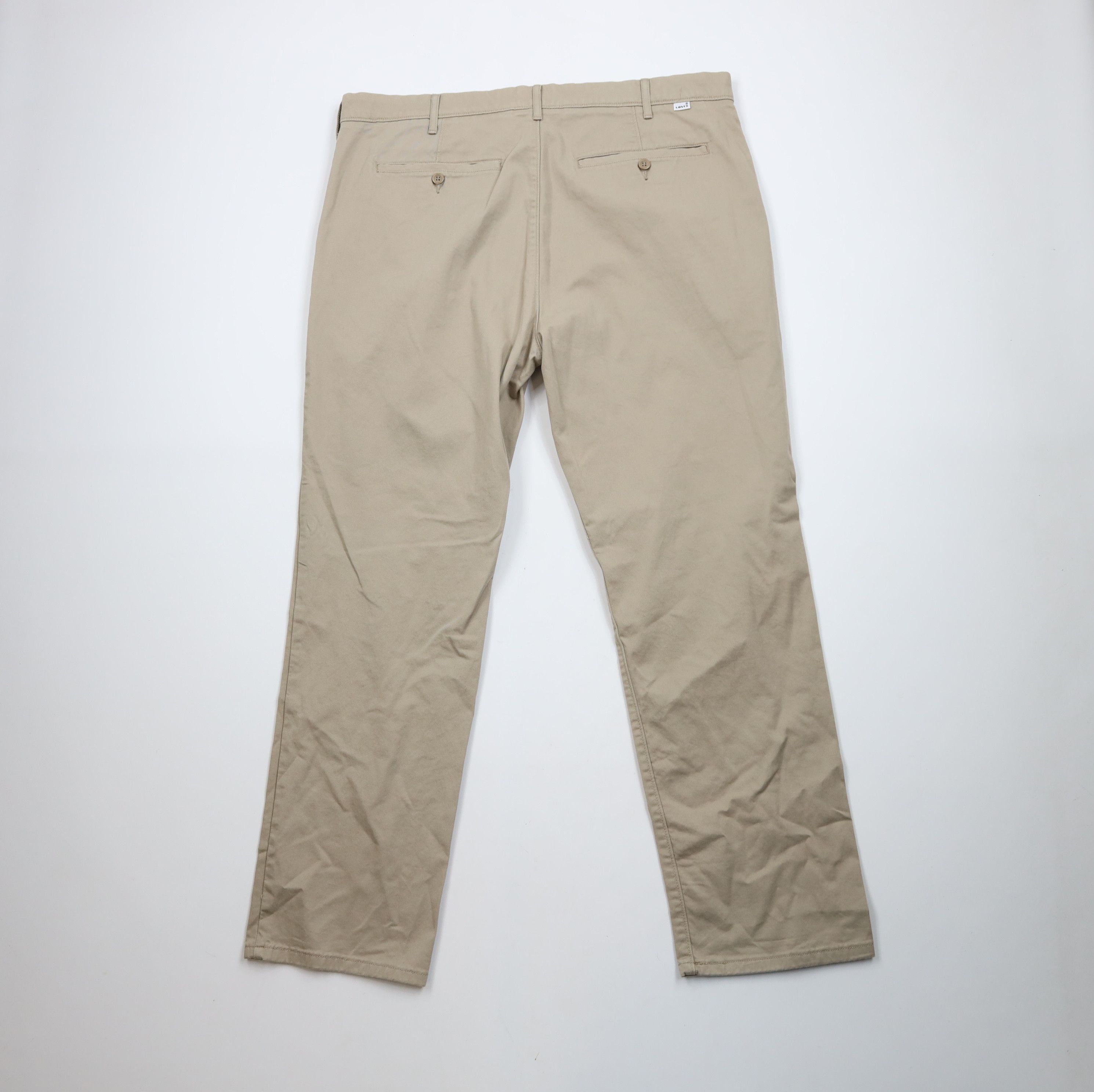 Levi's × Vintage Vintage Y2K Levis Relaxed Wide Leg Chino Pants Beige Size US 40 / EU 56 - 9 Thumbnail