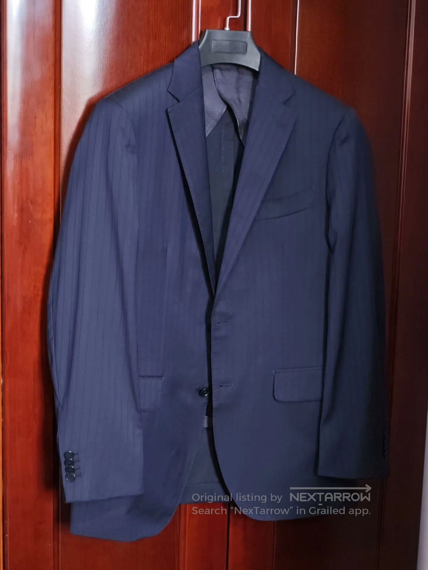 Japanese Brand Custom Italian Wool Blend Suit Jacket. Size US M / EU 48-50 / 2 - 1 Thumbnail