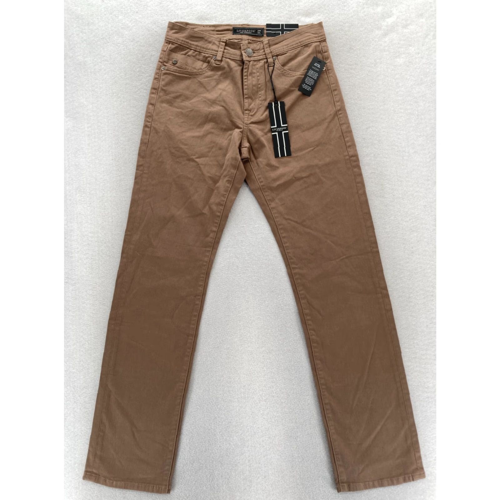 Vintage Liverpool Regent Relaxed Straight 5 Pocket Pants Mens 28x32 Brown Stretch Chino Size US 28 / EU 44 - 2 Thumbnail