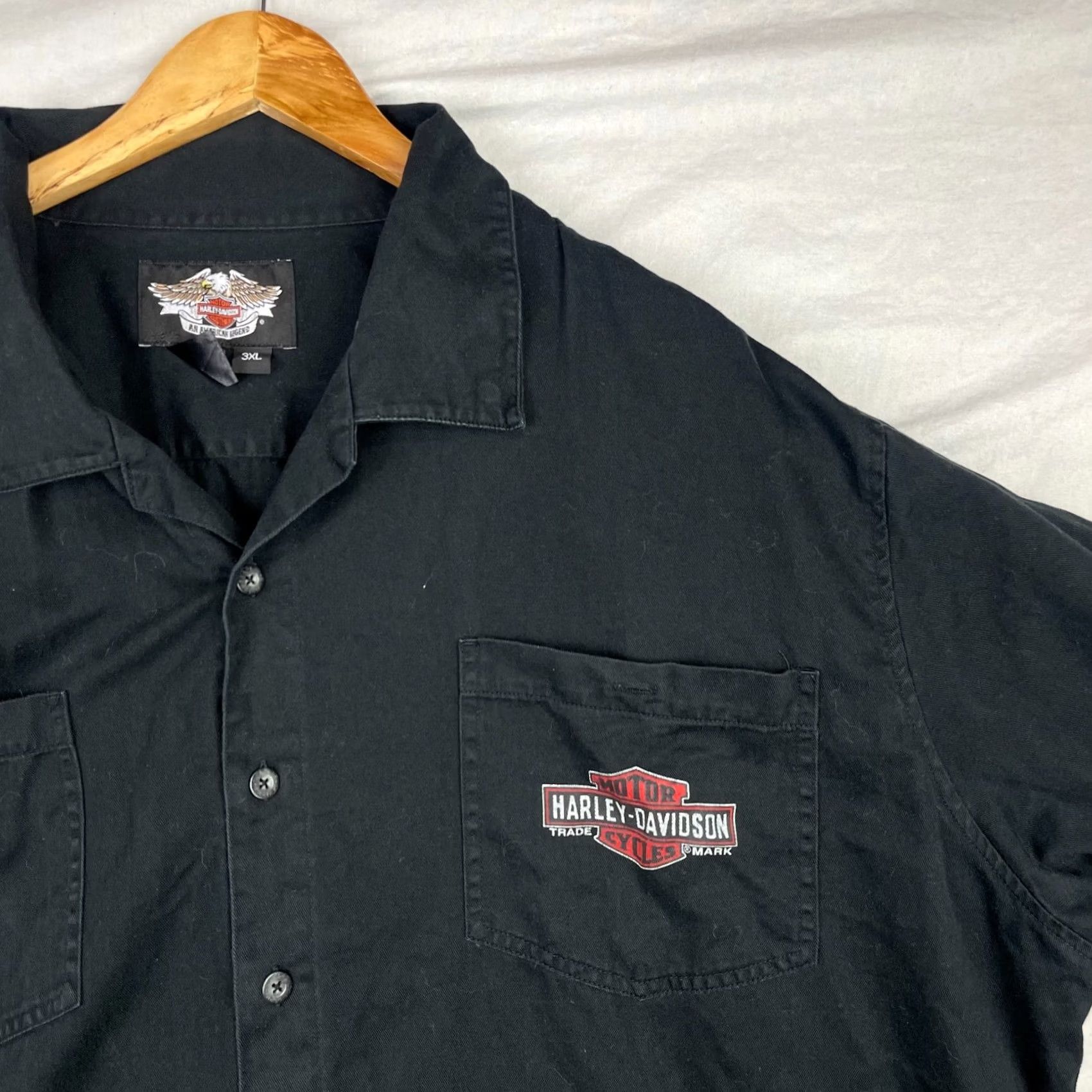 Harley Davidson Harley-Davidson Shirt Mens 3XL Genuine Oil Mechanic Button Up Motorcycle Biker Size US XXL / EU 58 / 5 - 3 Thumbnail