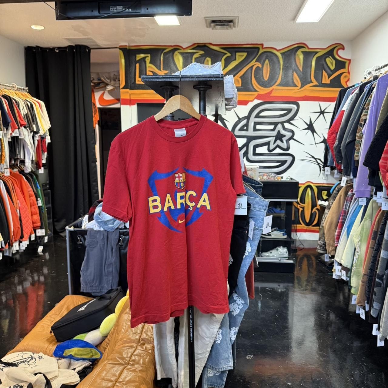 Nike VTG NIKE x RONALDINGO x BARCELONA Size US L / EU 52-54 / 3 - 2 Thumbnail