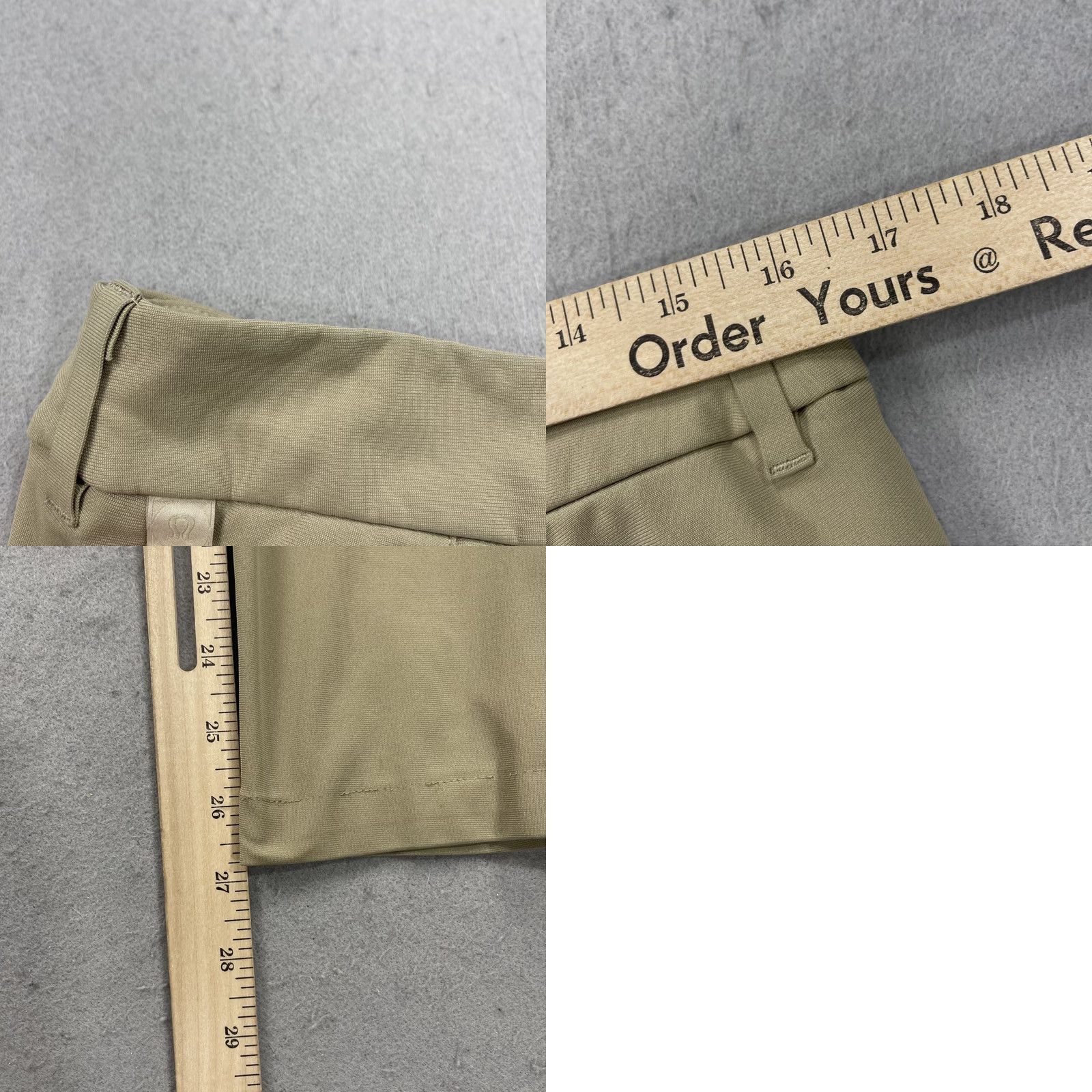 Lululemon Lululemon Pants Mens 32x27 Beige Commission Slim Fit Warpstreme LM5439S Chino Pants Men Beam Vintage: No Size US 32 / EU 48 - 8 Thumbnail