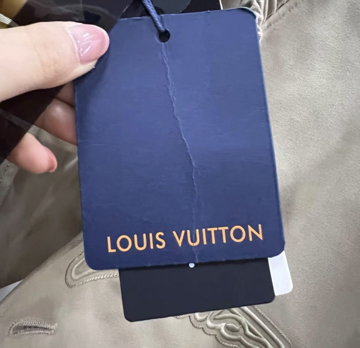 Louis Vuitton Louis Vuitton Khaki Embroidered Logo Baseball Jacket J41 Size US M / EU 48-50 / 2 - 5 Thumbnail