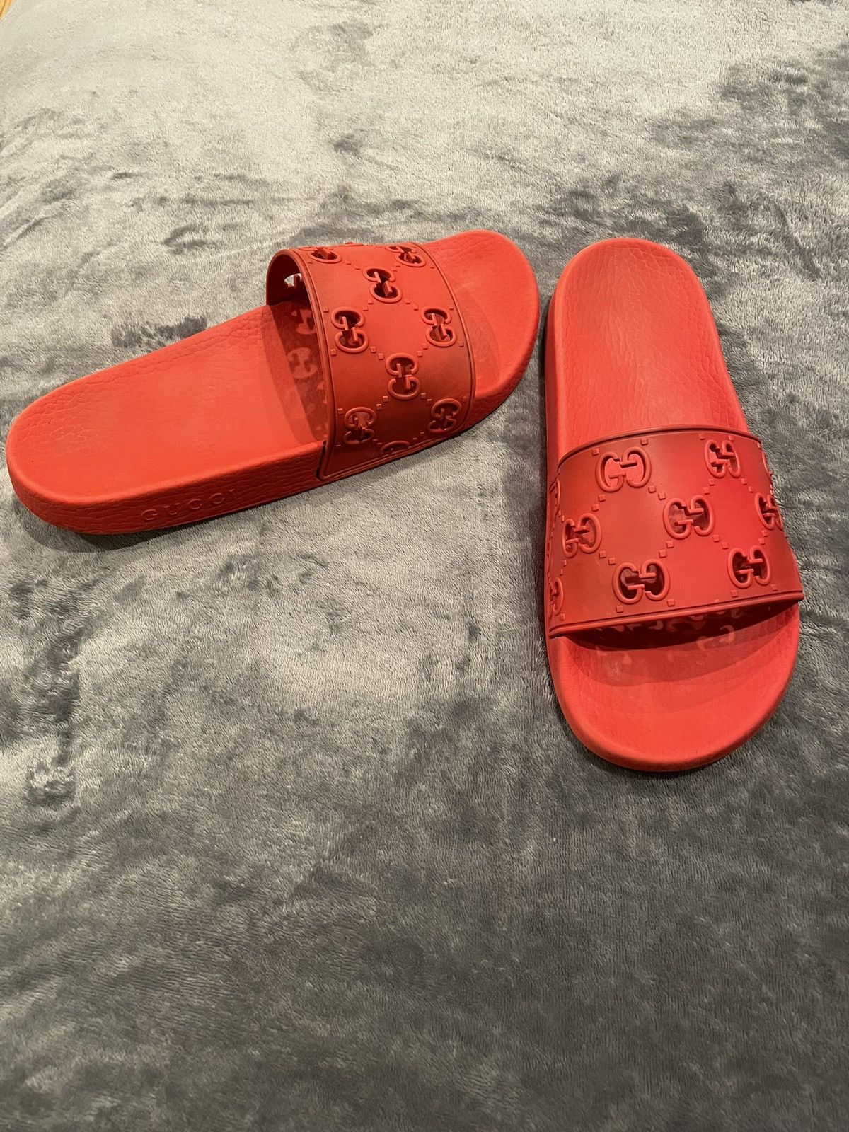 Gucci Gucci Mens Slide Red Sz :9.5 Size US 9.5 / EU 42-43 - 2 Thumbnail