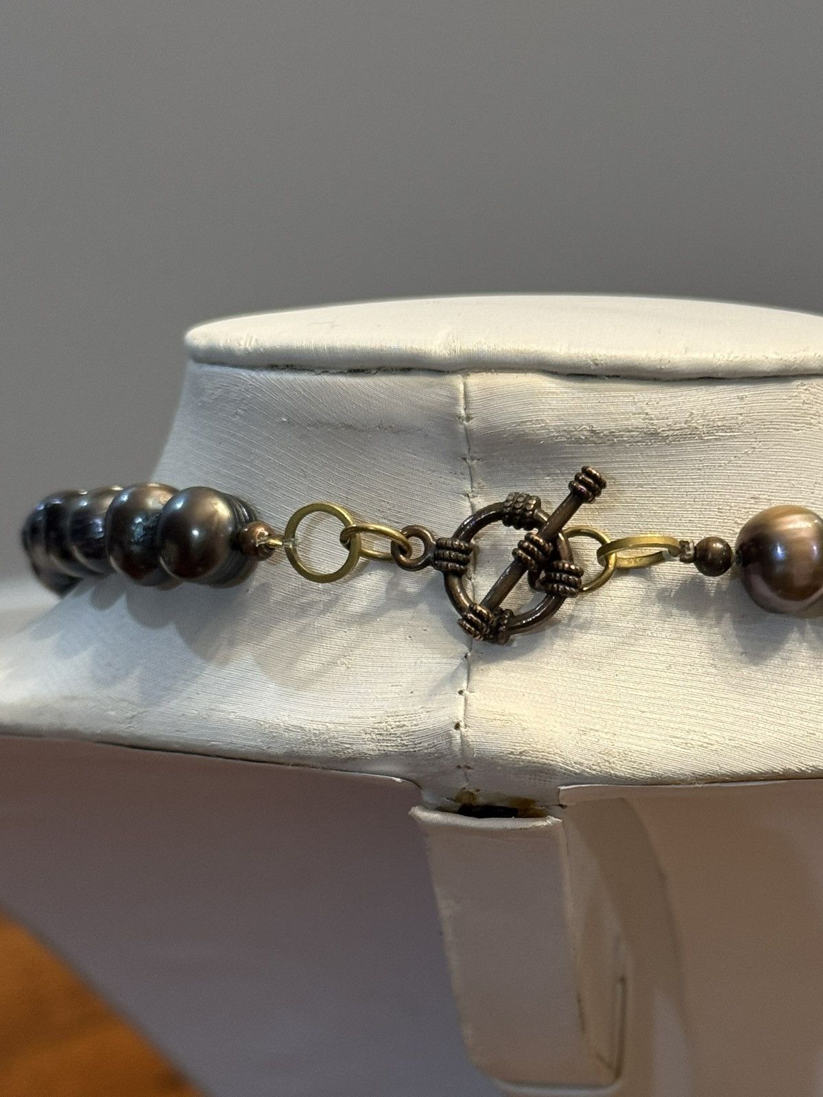 Jewelry Baroque Black Tahitian Natural Pearl Strand Necklace Size 30 - 12 Thumbnail