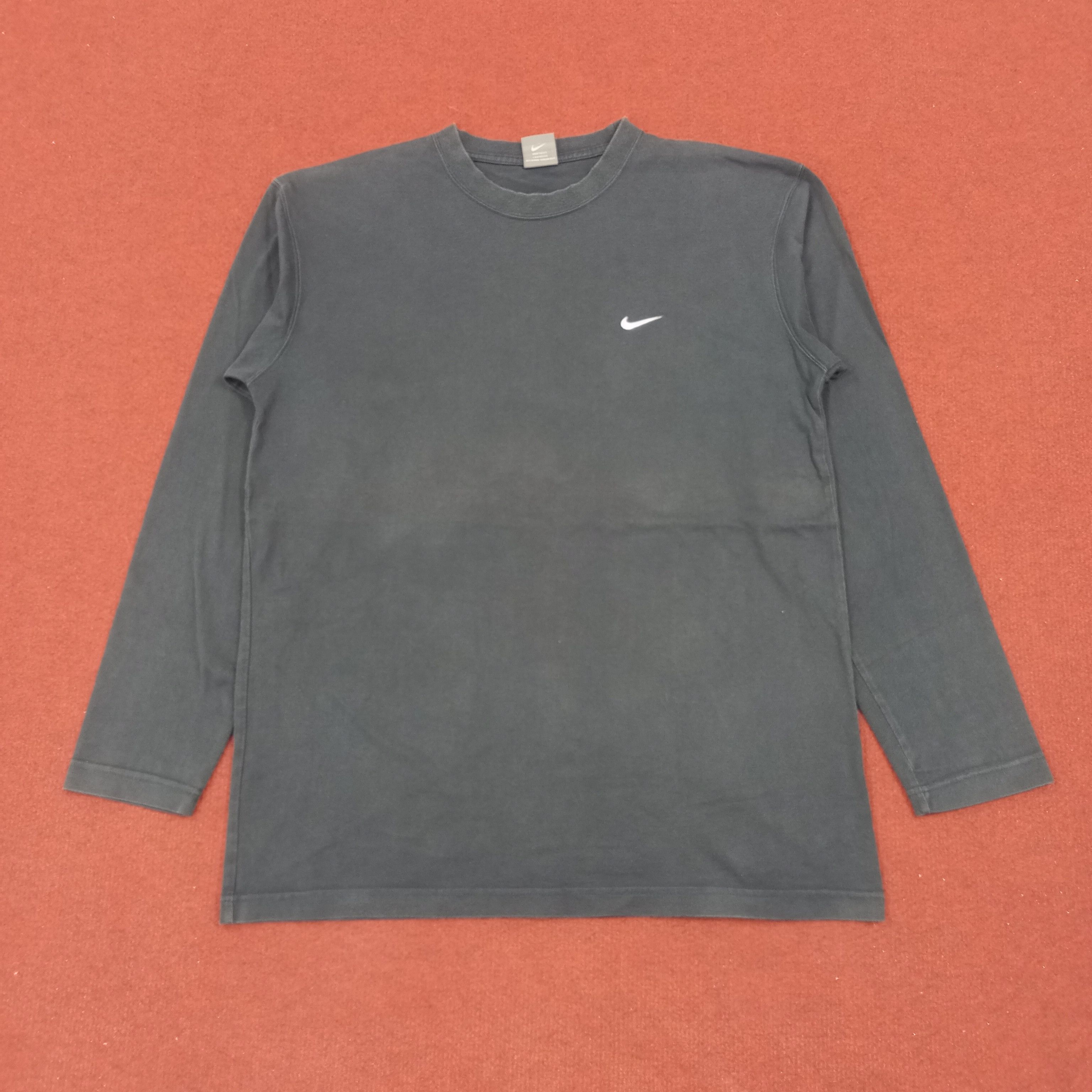Nike × Vintage Nike Long Sleeve Tshirt Logo Swoosh Design Size US M / EU 48-50 / 2 - 1 Thumbnail