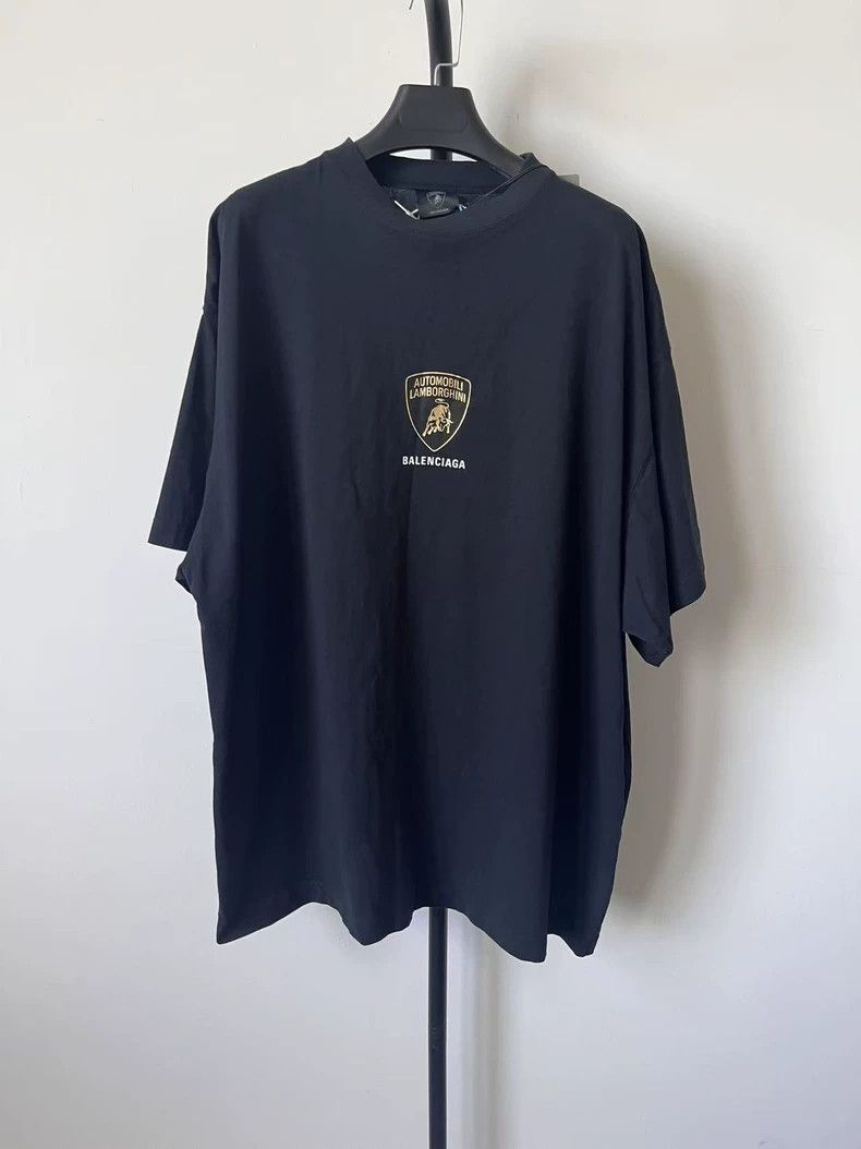 Balenciaga Balenciaga Automobili Lamborghini Co-Brand Auto Logo Print Size US M / EU 48-50 / 2 - 1 Thumbnail