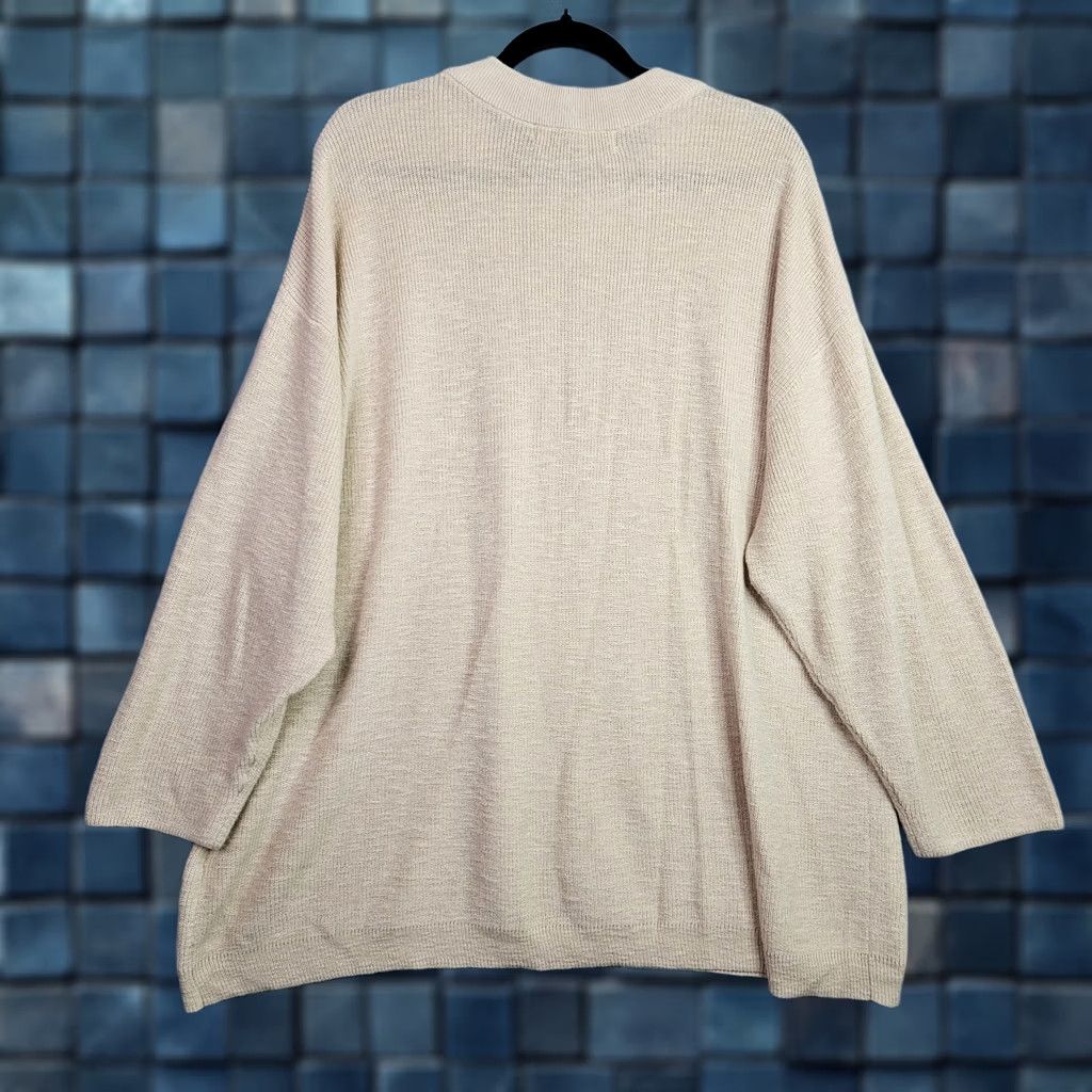 Free People Free People Sweater Shirt Ivory XL Oversized Pullover Knit Autumn Modern Womens Size XL / US 12-14 / IT 48-50 - 1 Thumbnail