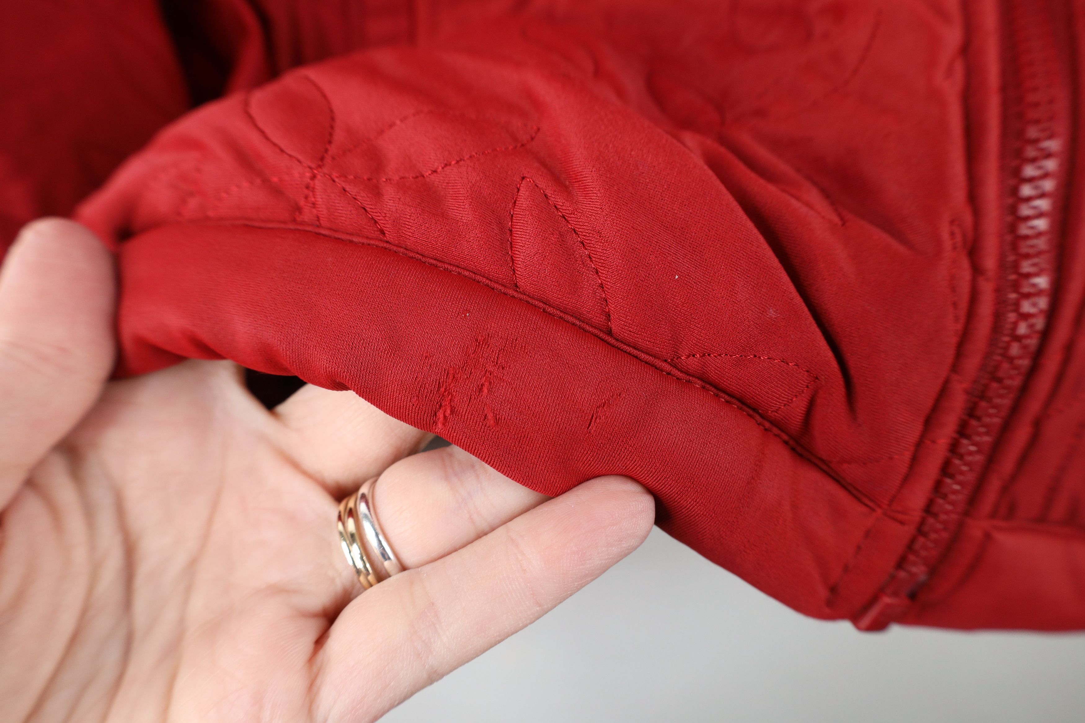 The North Face Vintage The North Face Flower Quilted Bomber Jacket Red Size L / US 10 / IT 46 - 5 Thumbnail