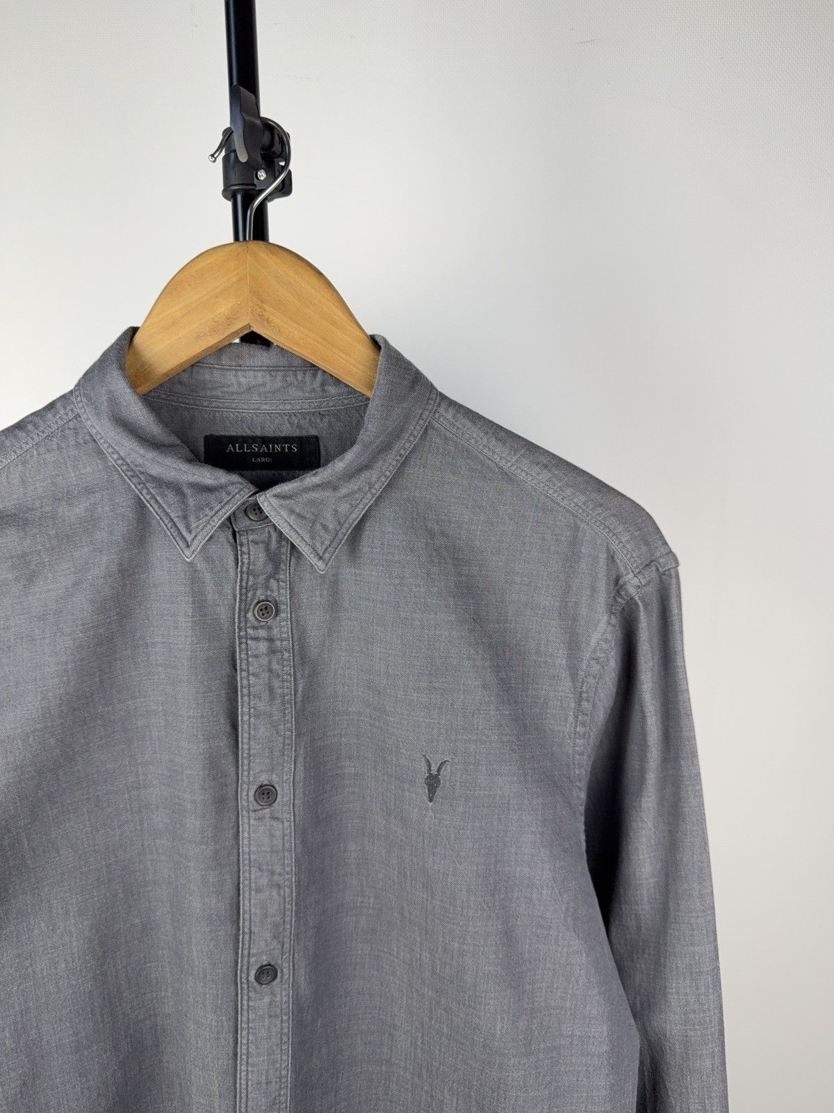 Allsaints Vintage Allsaints Shirt Button Ups Long Sleeve Mens Size L Size US L / EU 52-54 / 3 - 2 Thumbnail