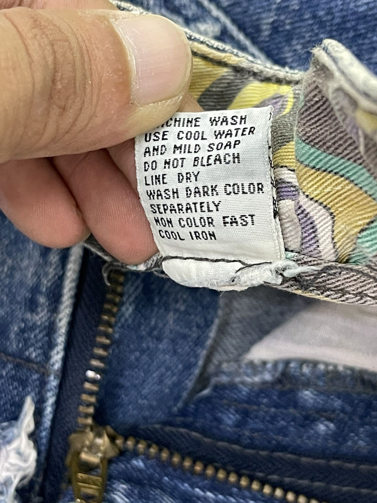 Japanese Brand Full Distress Jeans Vtg Unknown Brand Tapered 7🟦8 Size US 34 / EU 50 - 20 Thumbnail