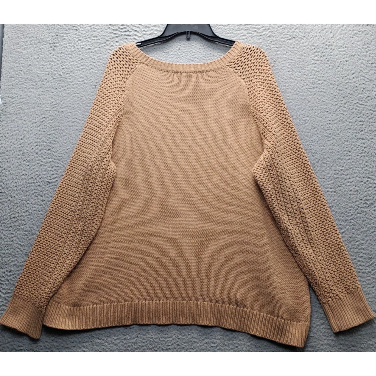 Old Navy Old Navy Sweater Womens XXL Brown Cable Knit Long Sleeve Round Neck Pullover EUC Shirt Womens XXL Brown Cable Knit Pullover Size XXL / US 16-18 / IT 52-54 - 2 Thumbnail