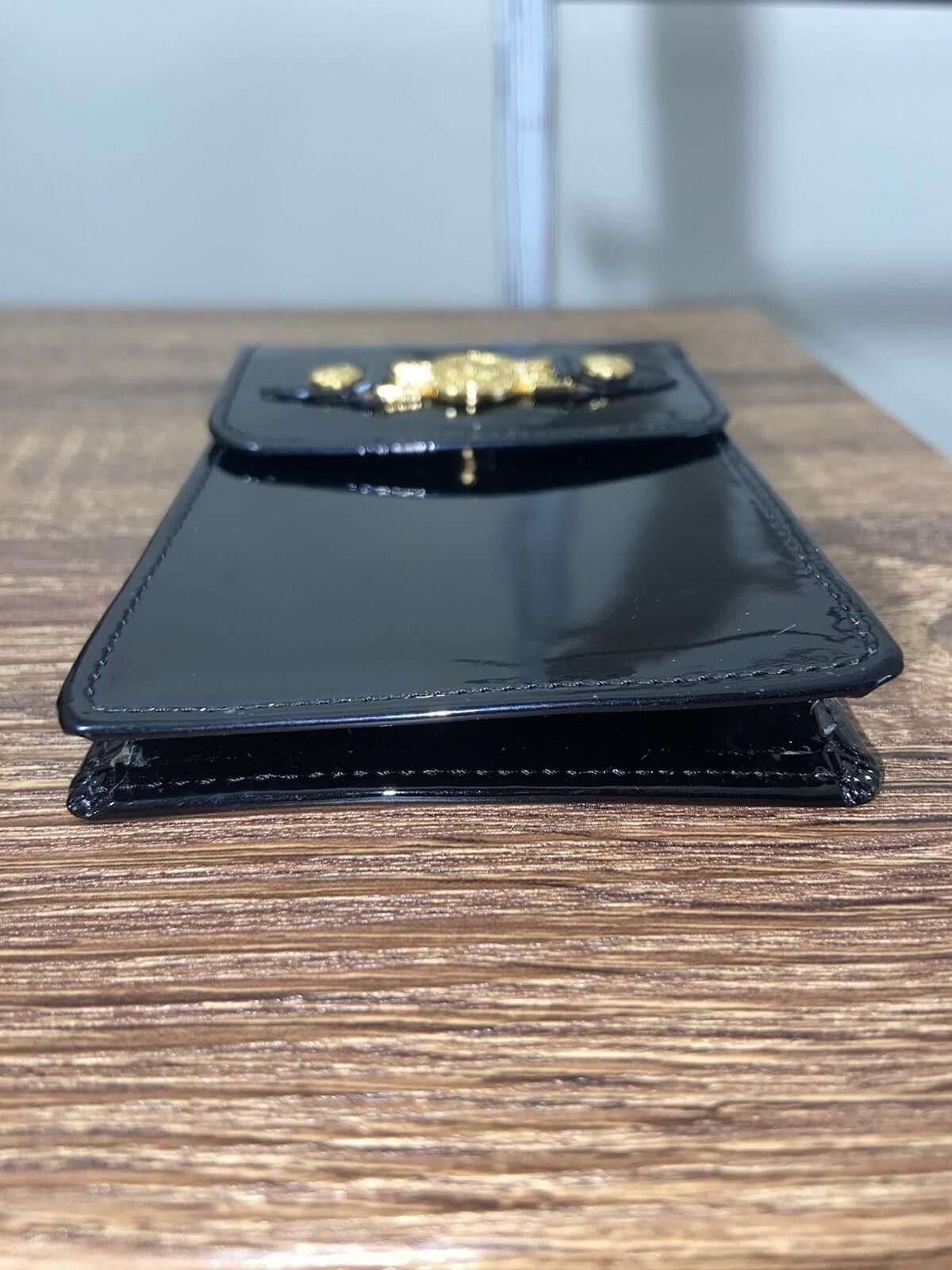 Versace 2piece Versace Sunburst black leather + croc cigarette case Size ONE SIZE - 8 Thumbnail