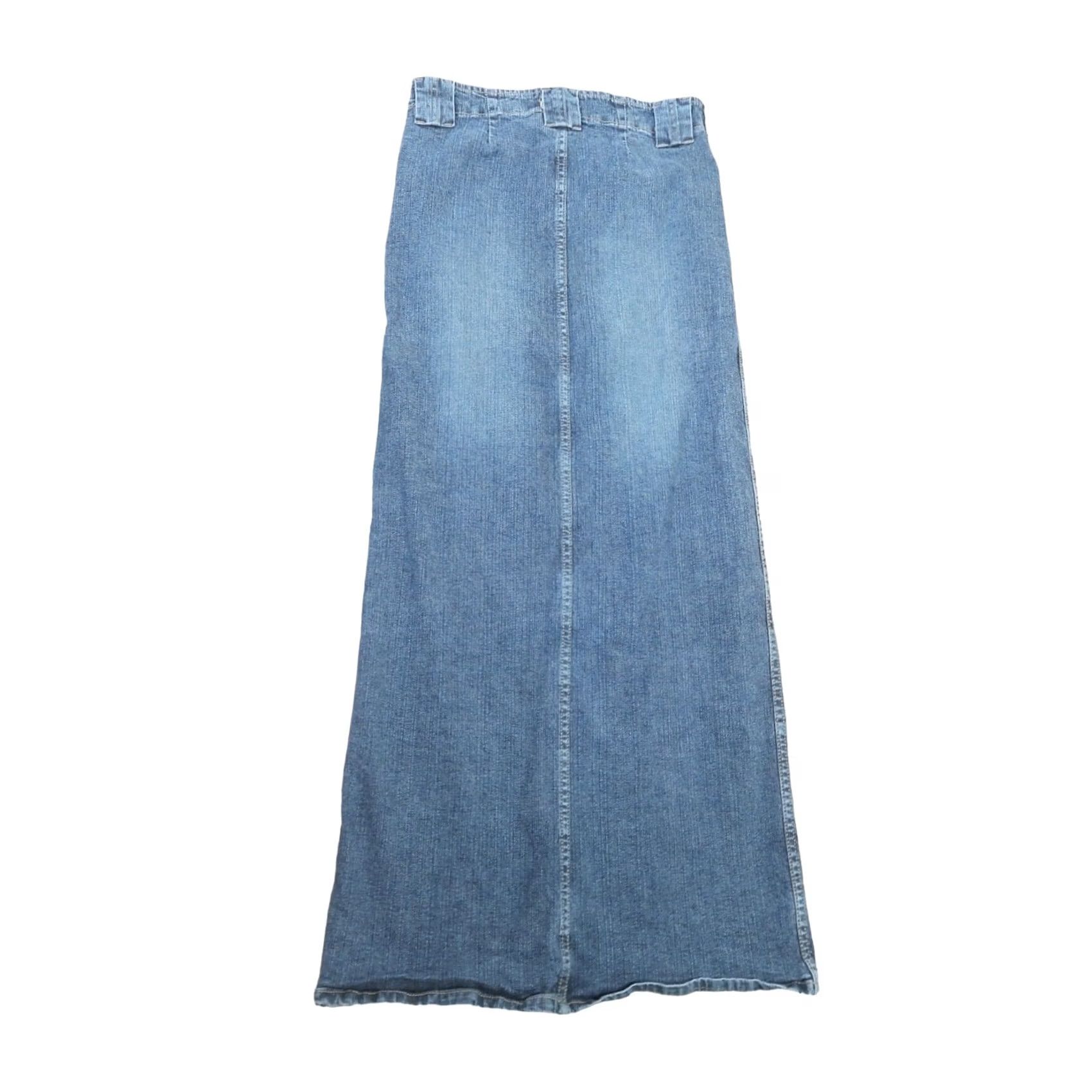 Forever 21 VINTAGE Forever 21 Denim Maxi Skirt Skirt Women S 90s Blue Dark Wash Long Cotton Denim Women 90s Fashion Men? Size 28" / US 6 / IT 42 - 3 Thumbnail