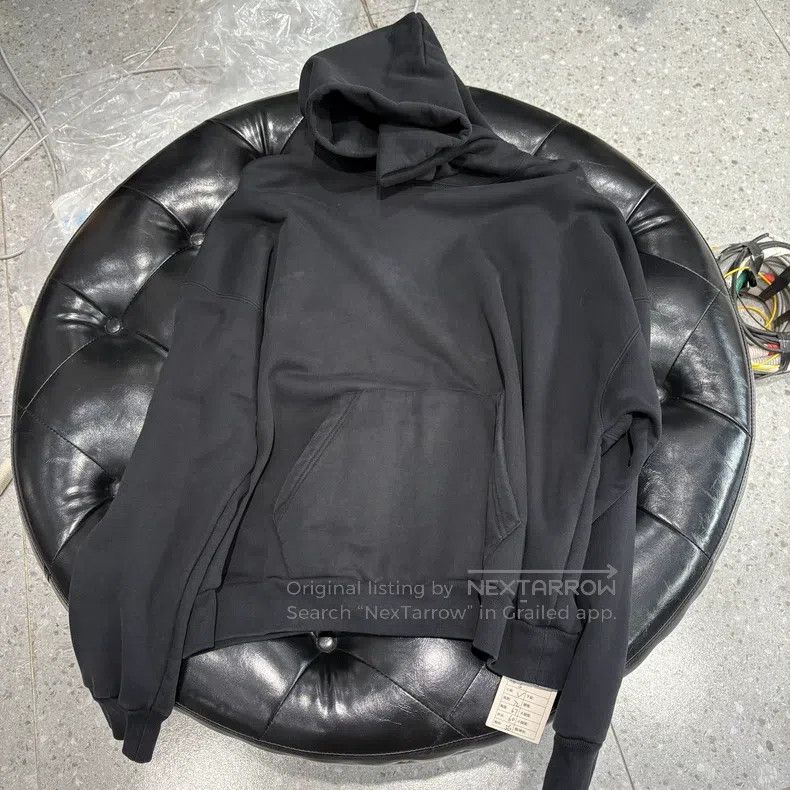 Balenciaga Black Back Logo Printed Hoodie Size S