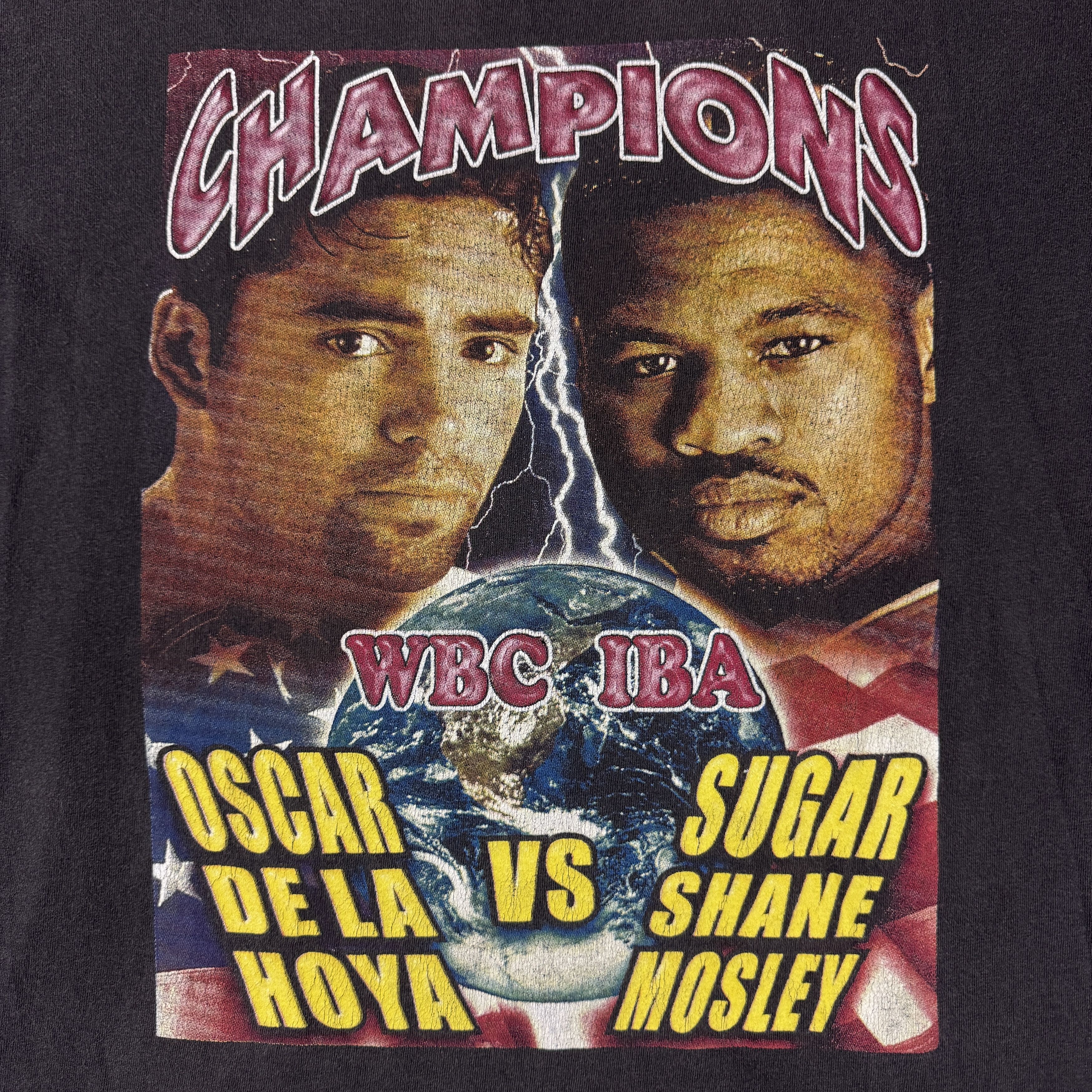 Rap Tees Vintage 2003 De La Hoya vs Mosley Boxing Rap Tee Size US L / EU 52-54 / 3 - 3 Thumbnail