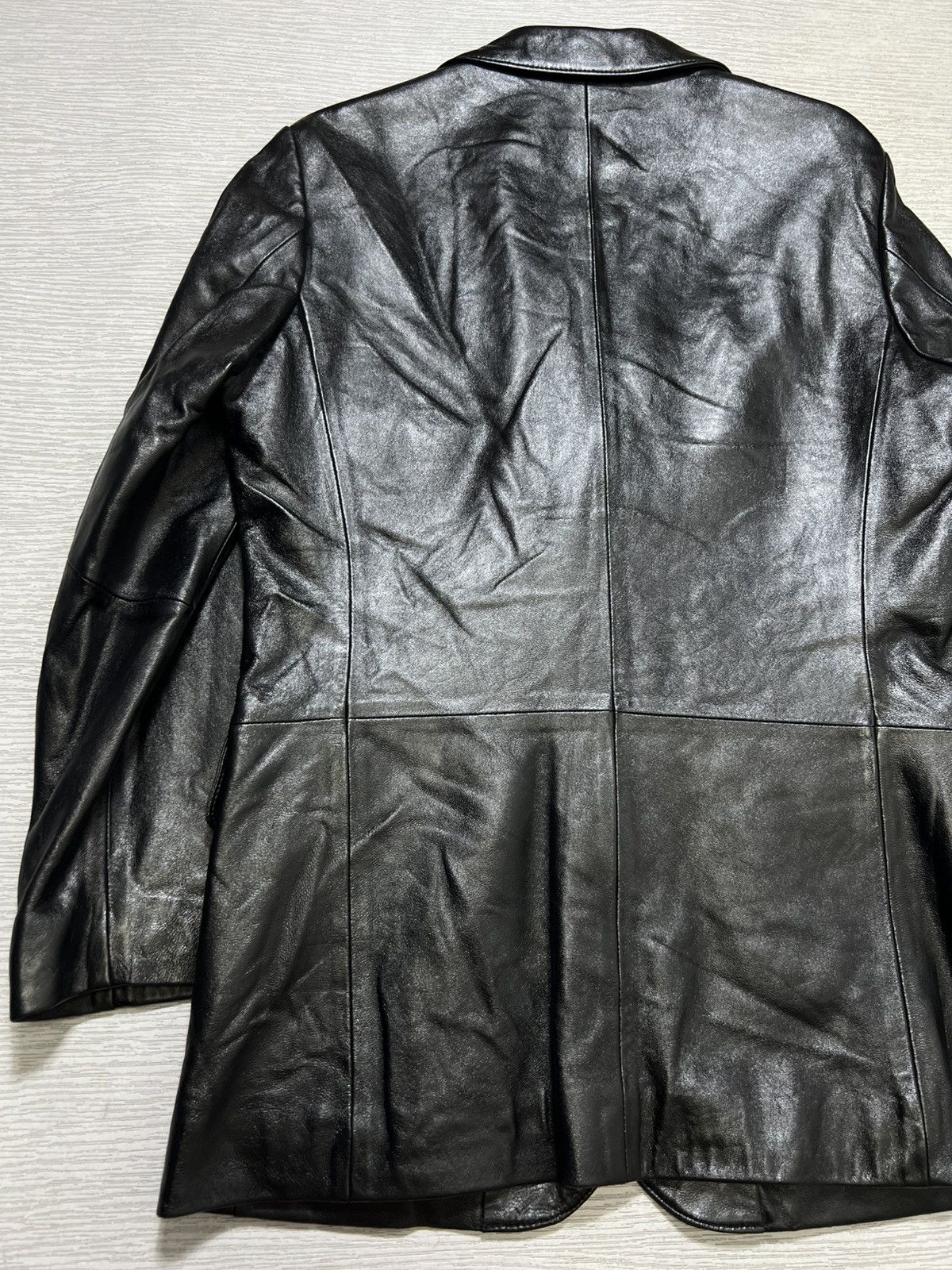 Balenciaga Balenciaga - Vintage - 1997 - Leather Blazer Size US L / EU 52-54 / 3 - 10 Thumbnail