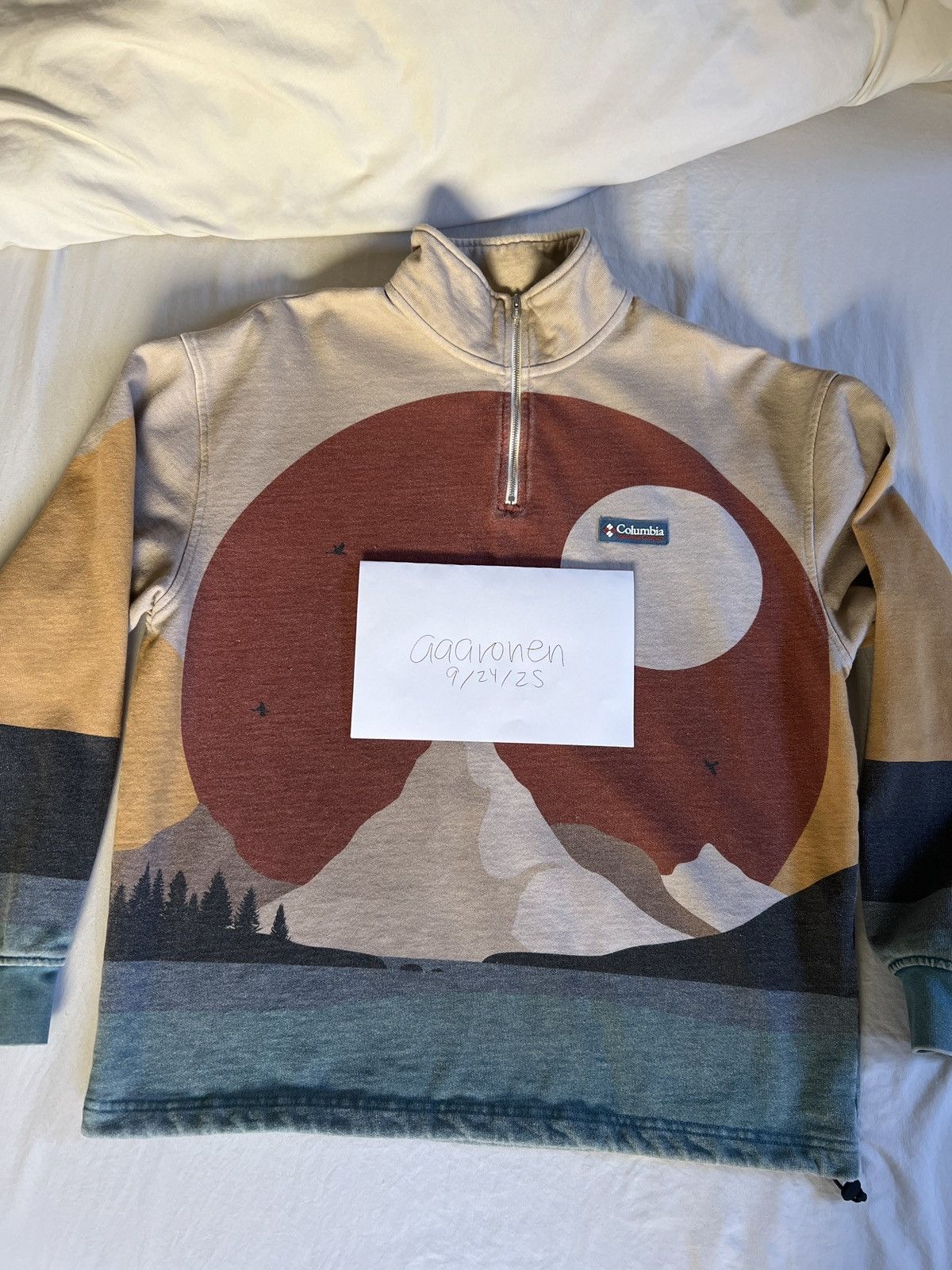 Kith Columbia Quarter Zip Sanguine