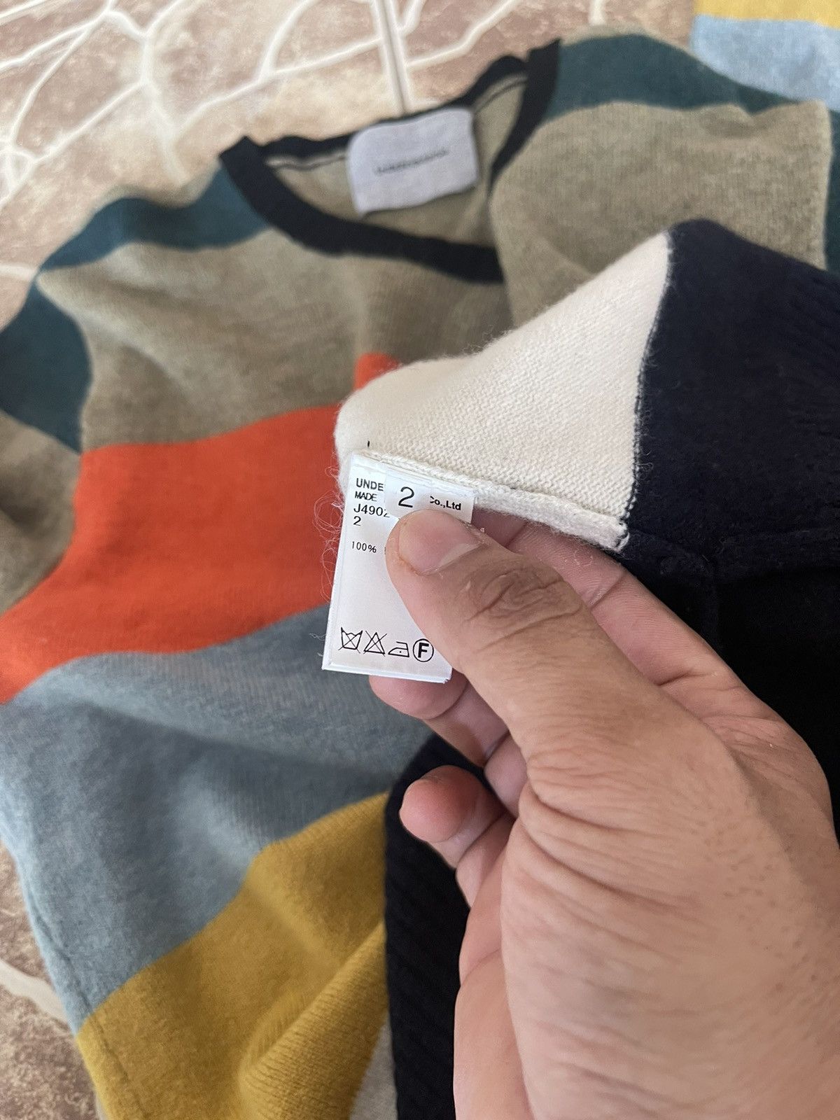 Undercover 🔥Undercover Color Block Stripes Sweatshirts Size US M / EU 48-50 / 2 - 7 Thumbnail