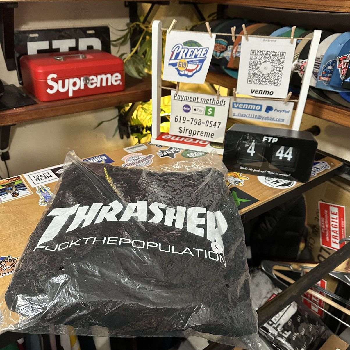 Fuck The Population × Thrasher Ftp thrasher hoodie colab (black) S Size US S / EU 44-46 / 1 - 1 Thumbnail