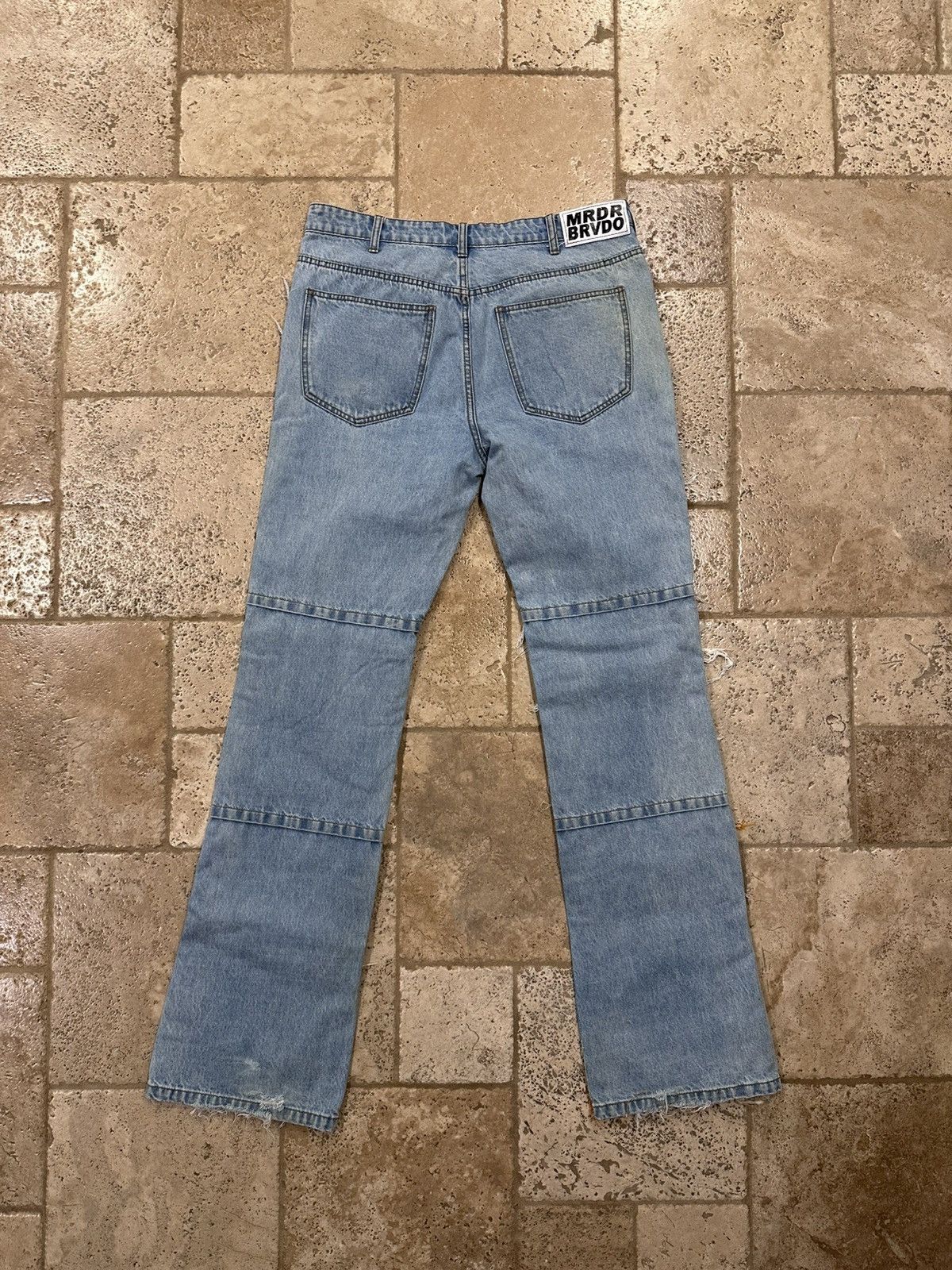 Who Decides War Who Decides War Yellow Sun Floral Patches Blue Denim Jeans Size US 34 / EU 50 - 7 Thumbnail