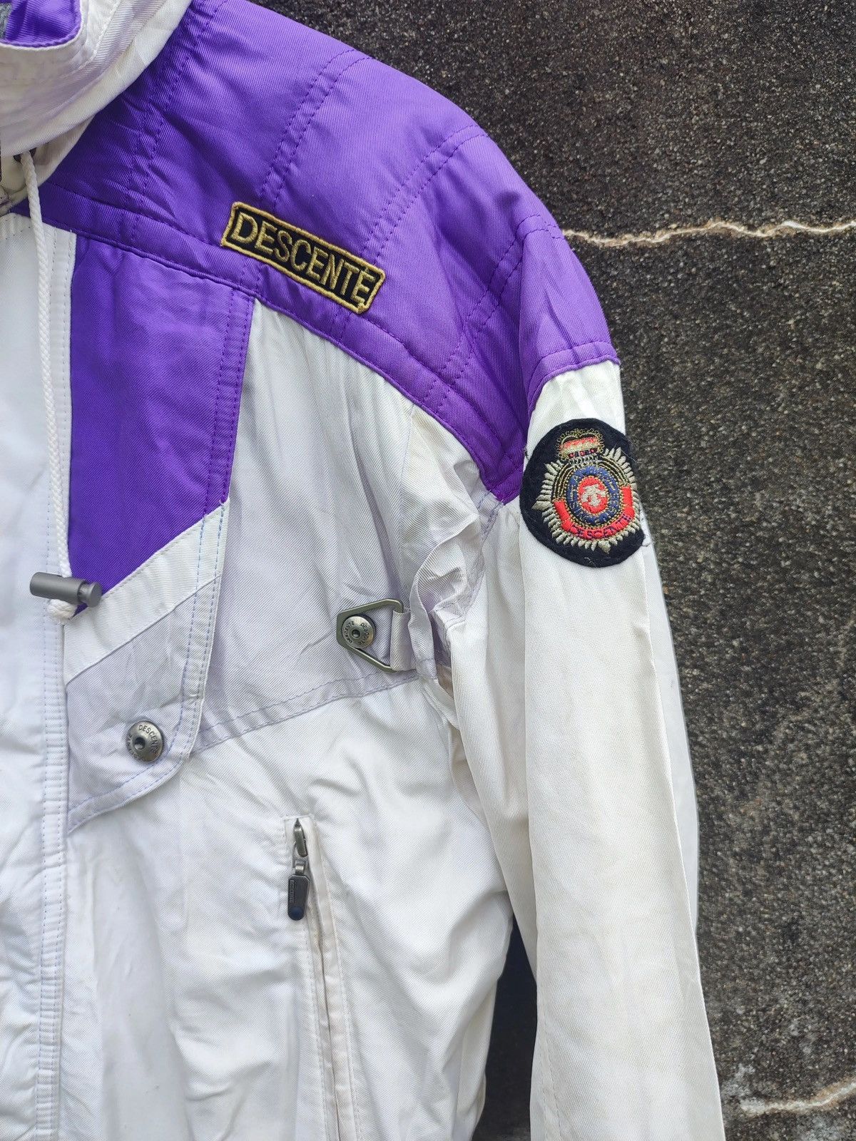 Descente × Vintage Vintage Descente Racing Equipment Jacket – White & Purple Size US M / EU 48-50 / 2 - 7 Thumbnail