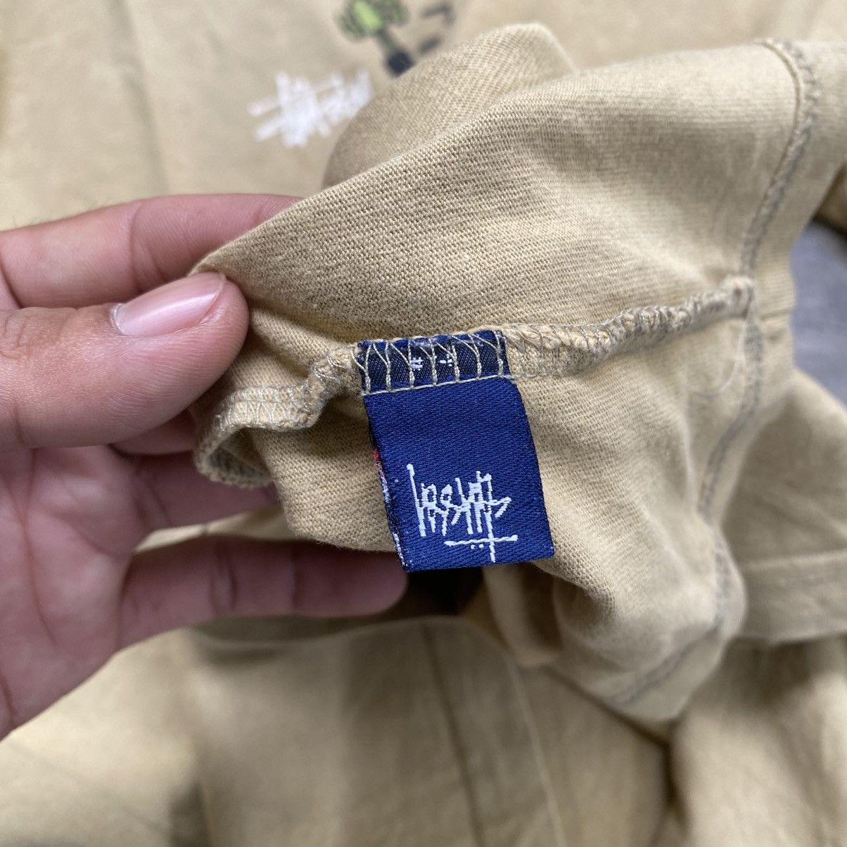 Stussy Vintage 90s Stussy Beige Knowledge Is King USA Tee Size US XXL / EU 58 / 5 - 12 Thumbnail