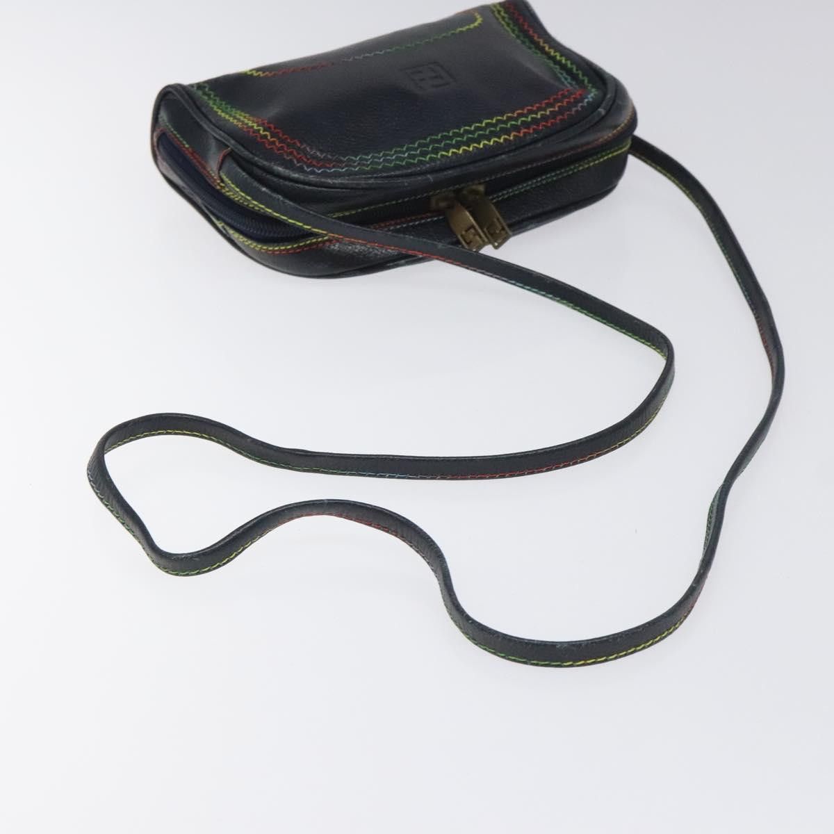 Fendi FENDI Shoulder Bag Leather Navy Size ONE SIZE - 7 Thumbnail