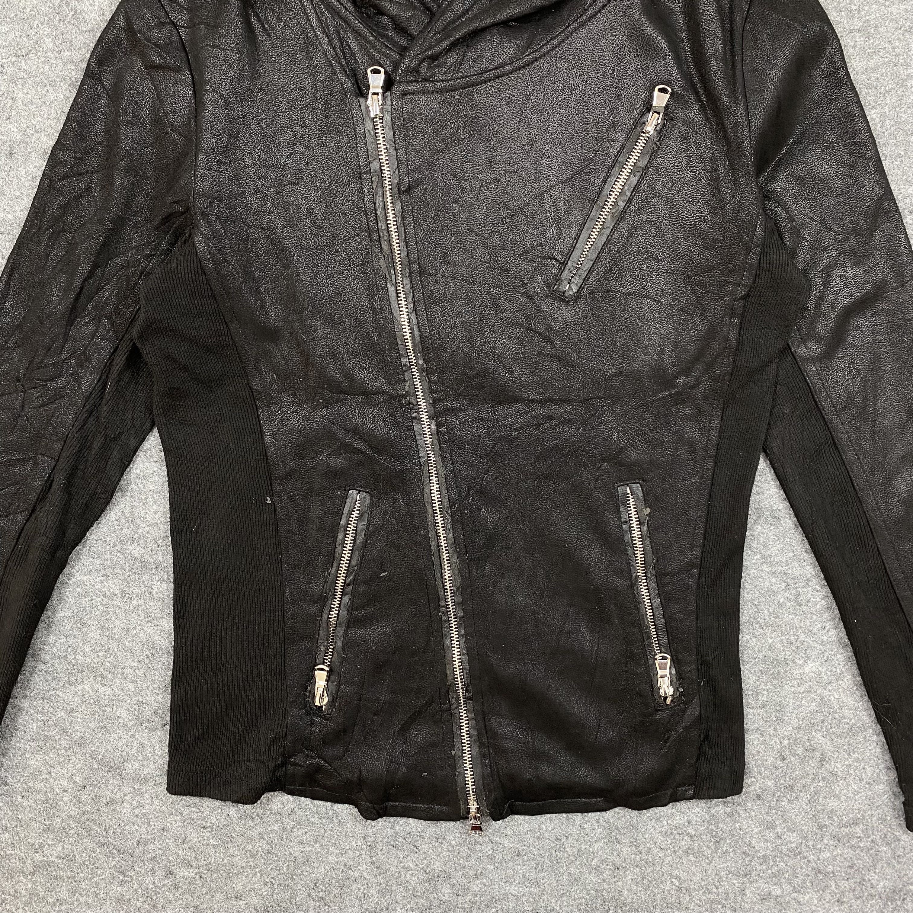 If Six Was Nine JOHNNYWOLF AW23 Asymmetric Biker Hooded Jacket-J656 Size US S / EU 44-46 / 1 - 6 Thumbnail