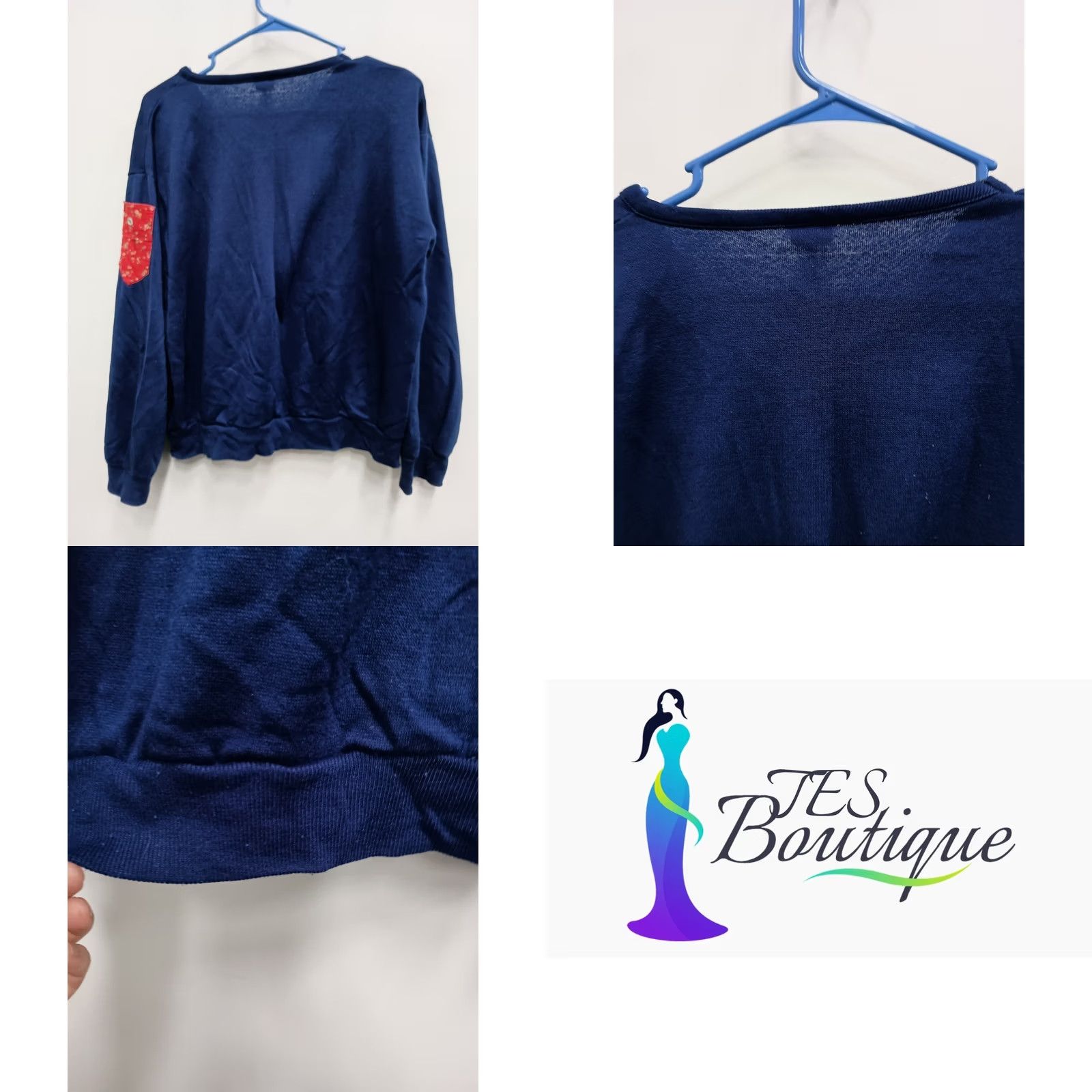 Vintage VINTAGE Grandmacore Sweater Blue Strawberry Embroidered Pullover L Women Size L / US 10 / IT 46 - 8 Thumbnail