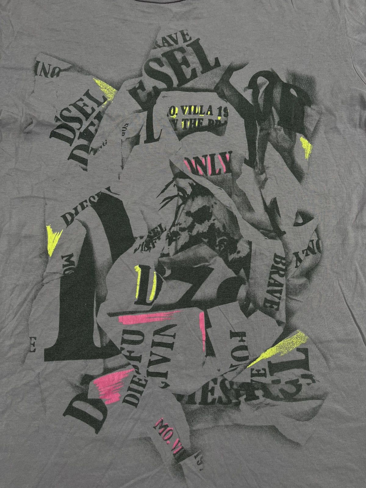 Diesel Vintage Y2K Diesel big logo t shirt streetwear size M Size US M / EU 48-50 / 2 - 2 Thumbnail