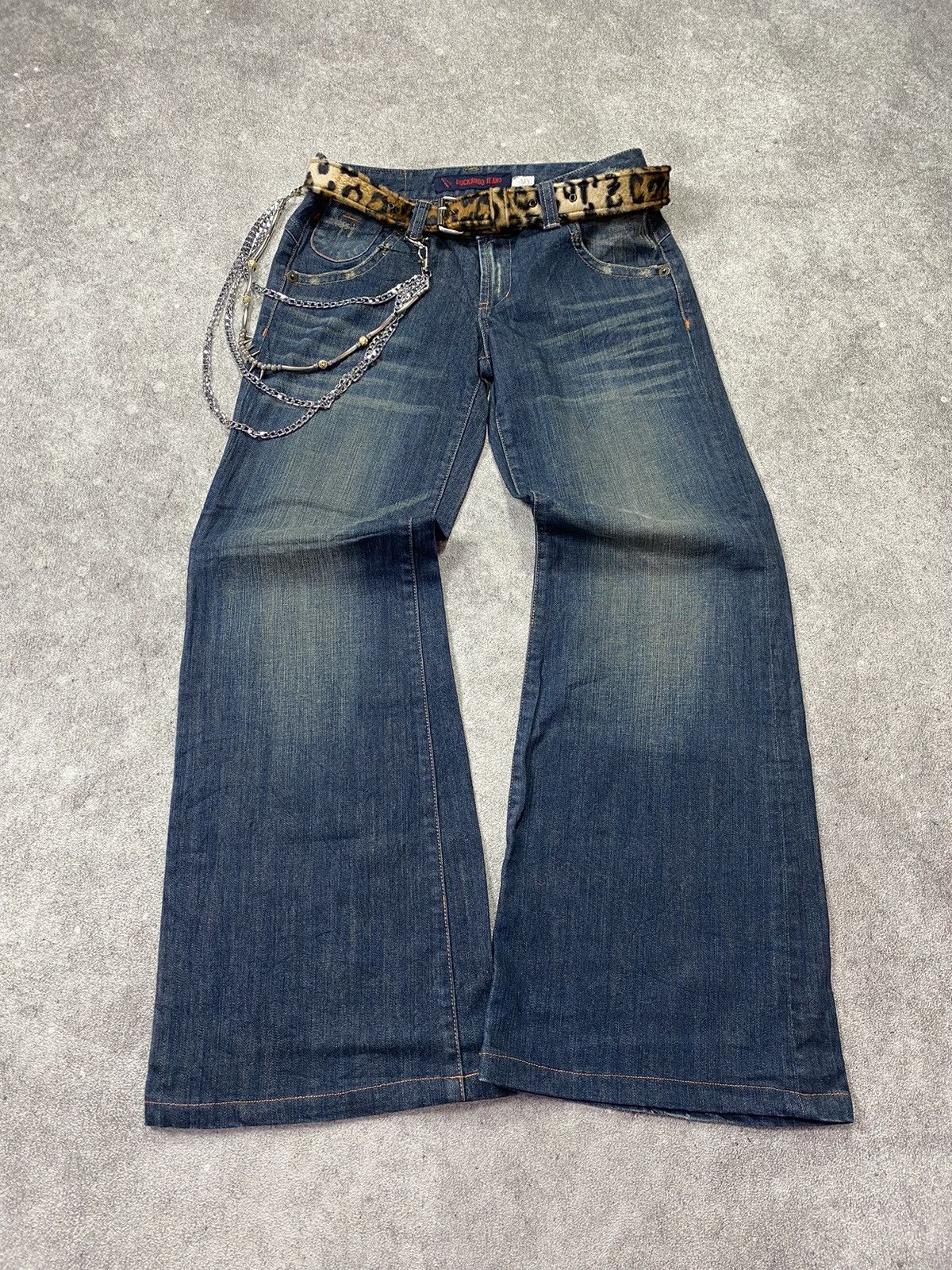 Japanese Brand 2000s Buckaro Super Flared Jean Size US 29 - 1 Thumbnail