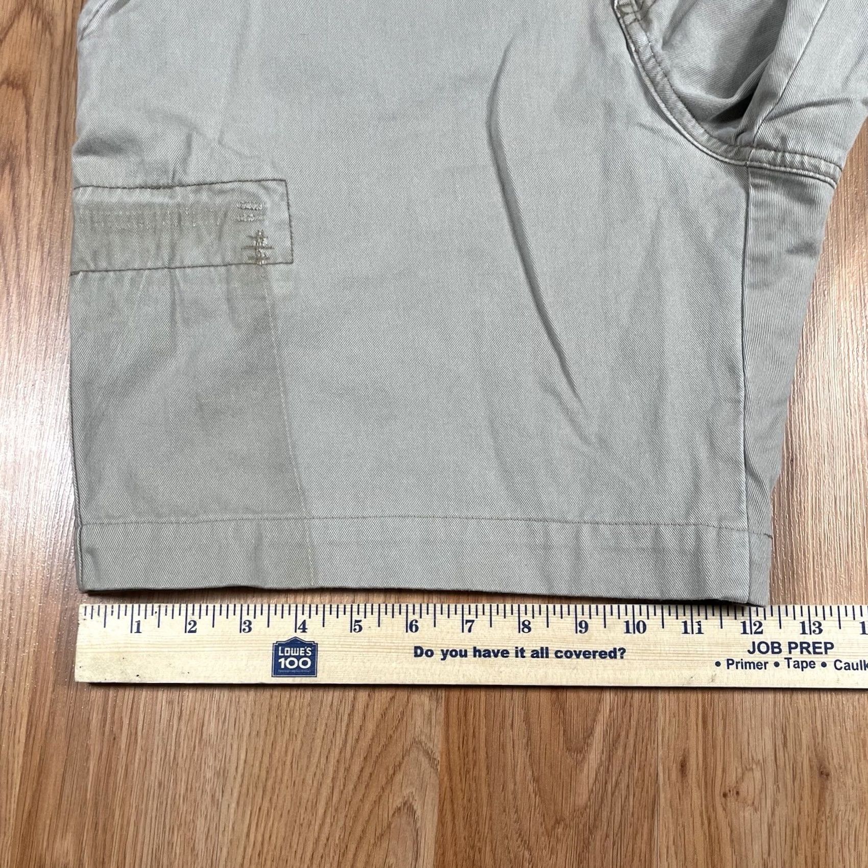 Vintage Aeropostale Shorts Mens 34/32 Khaki Chino Slack Beige 100% Cotton FlatFront Size US 34 / EU 50 - 7 Thumbnail