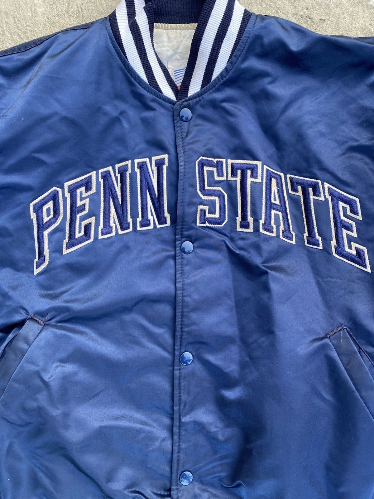 Vintage 80s Penn State starter satin jacket