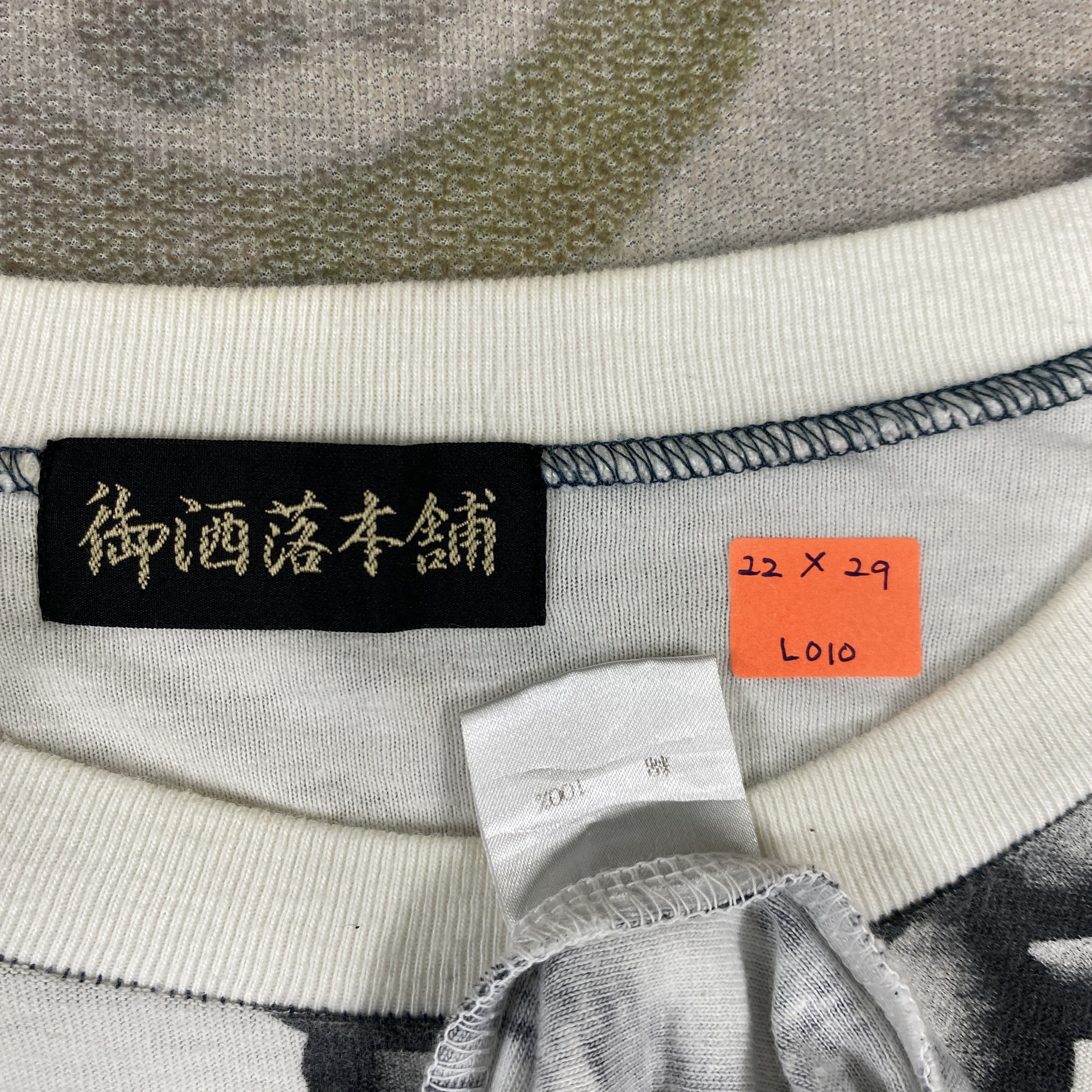 Japanese Brand Sukajan Dragon Over Print Tee Shirt - L010 Size US L / EU 52-54 / 3 - 4 Thumbnail