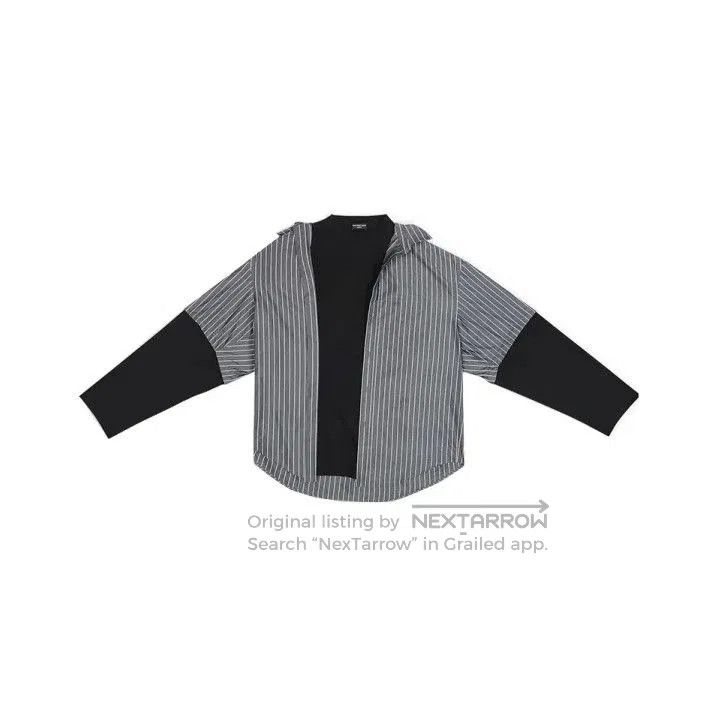 Balenciaga Balenciaga FW22 Striped Long Sleeve Shirt. Size US M / EU 48-50 / 2 - 1 Thumbnail