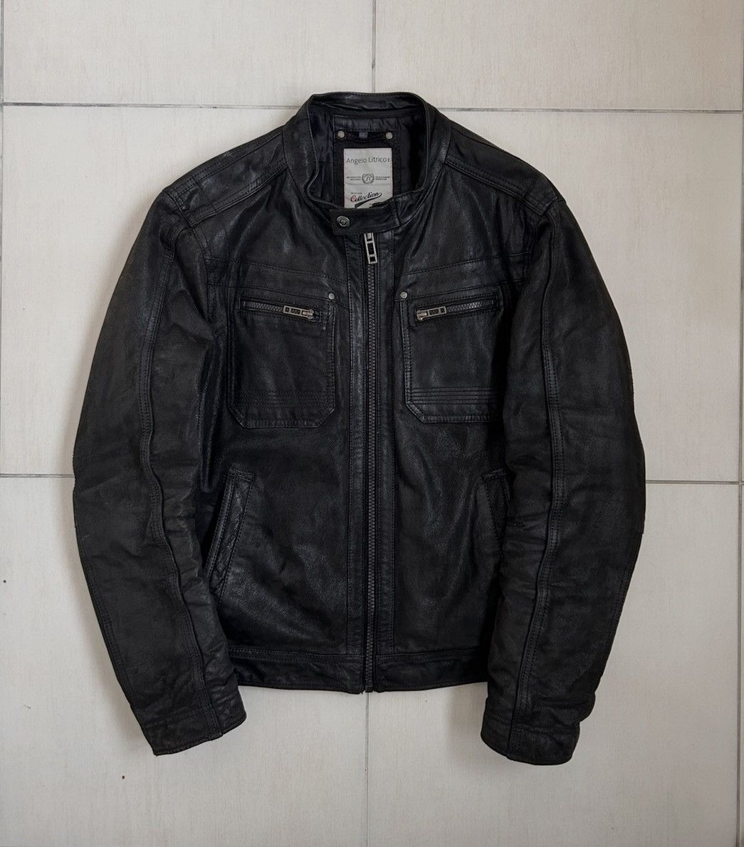 Vintage Avantgarde leather bomber jacket Size US L / EU 52-54 / 3 - 1 Thumbnail