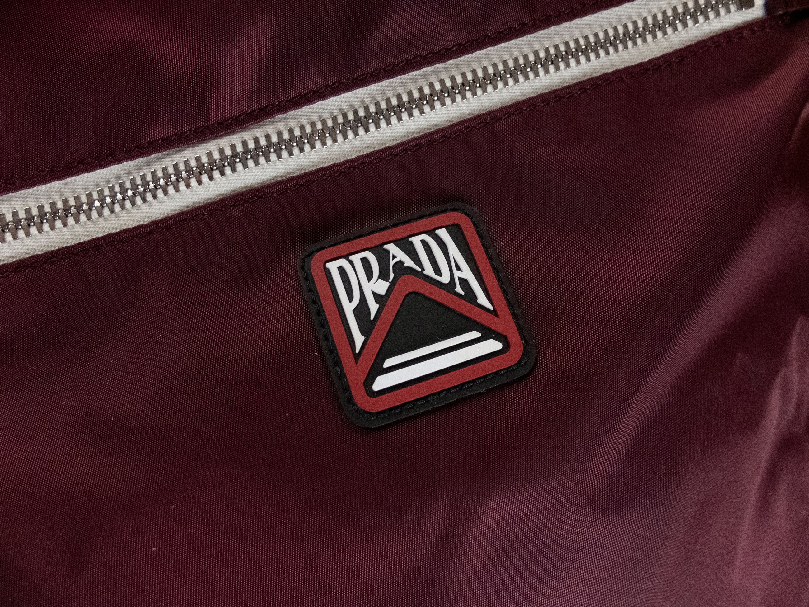 Prada PRADA burgundy Tessuto nylon drawstring backpack Size ONE SIZE - 4 Thumbnail