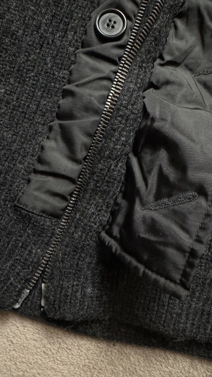 Prada 00s Prada Virgin Wool Nylon Zip Jacket ysl gucci tom ford Size US S / EU 44-46 / 1 - 5 Thumbnail