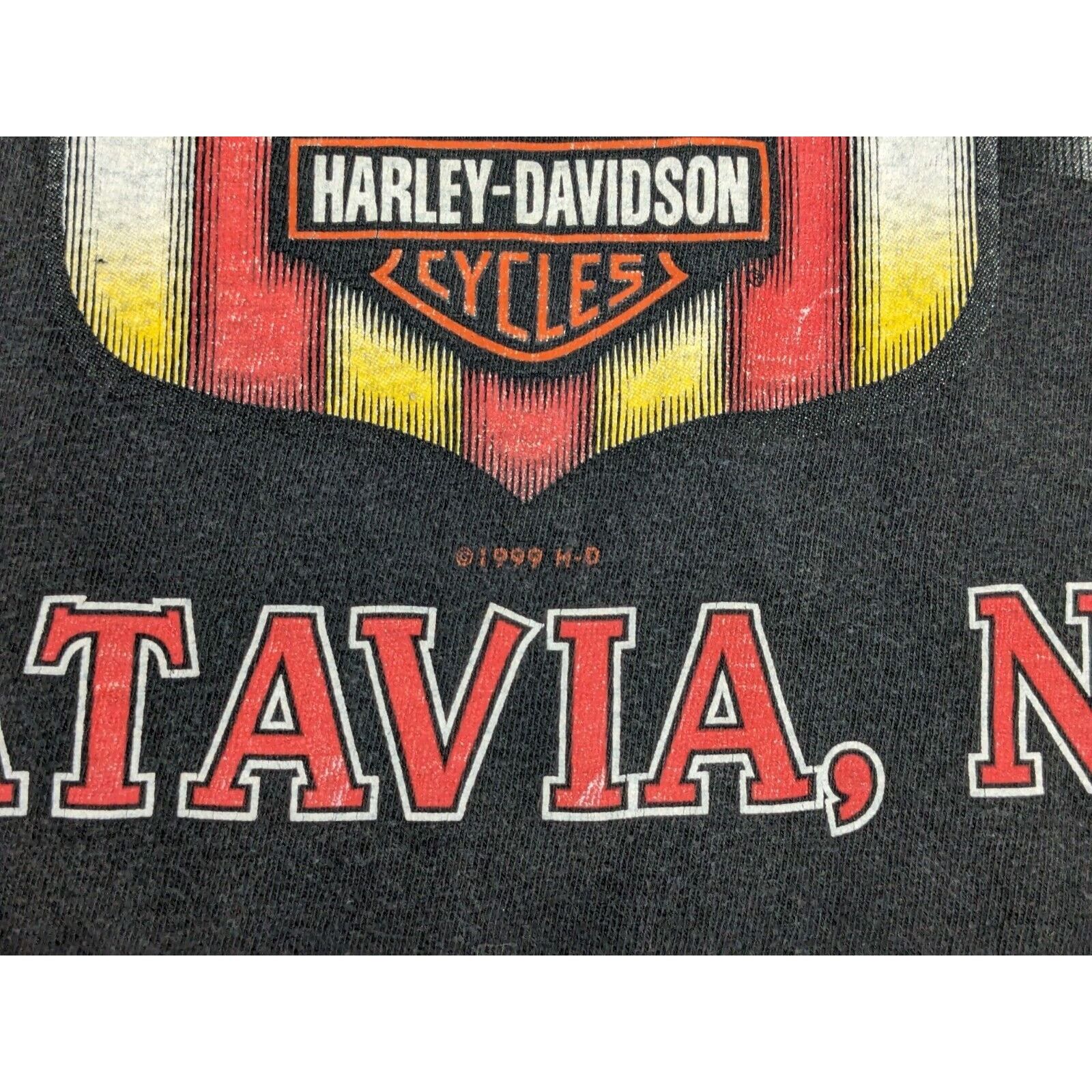 Harley Davidson Vtg Harley Davidson T-Shirt Stan's Batavia NY Tribal Eagle Size US L / EU 52-54 / 3 - 10 Thumbnail