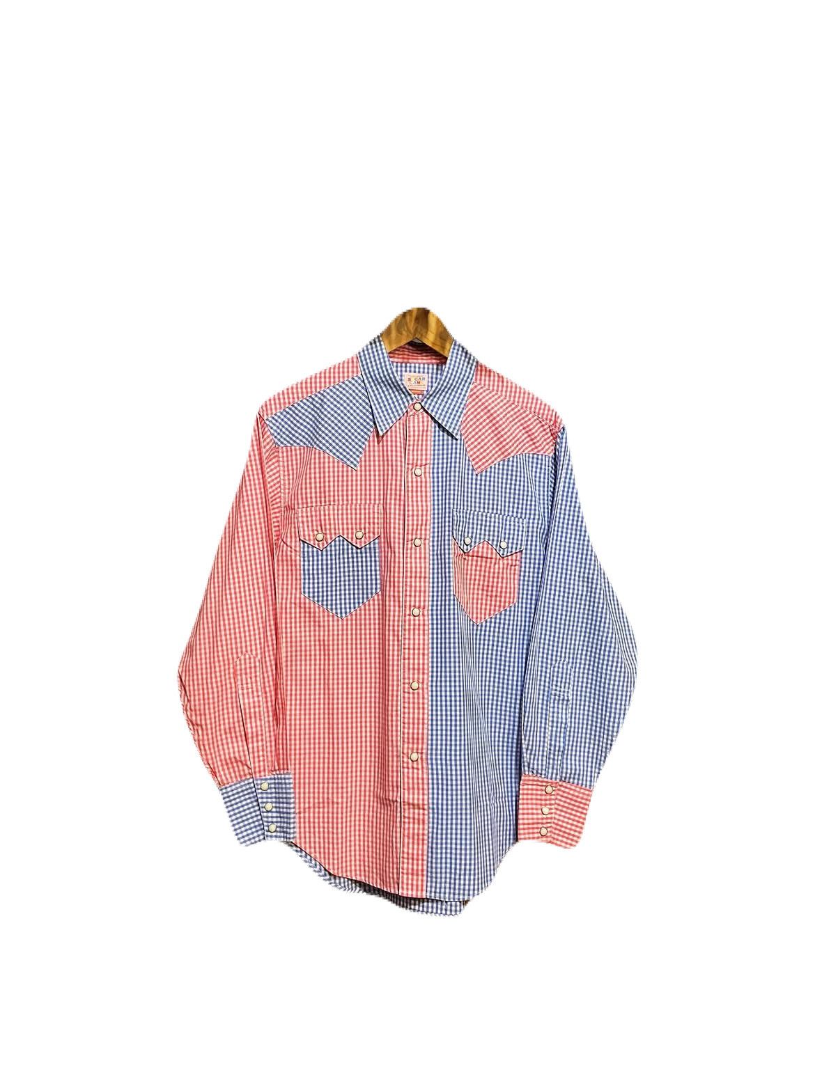 Sugar Cane 2000s Sugar Cane Toyo Enterprise Gingham Check Western Shirt Size US M / EU 48-50 / 2 - 1 Thumbnail