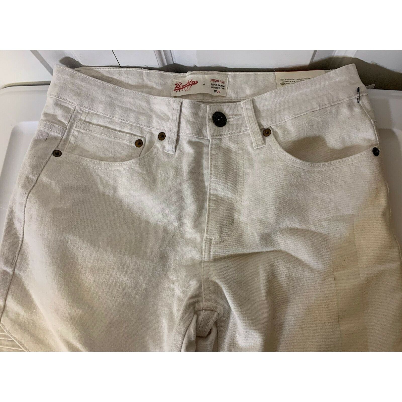 Brooklyn Cloth New Brooklyn Cloth Co. Super Skinny Jeans 29 X 30 Ribbed Leg Size US 29 - 3 Thumbnail