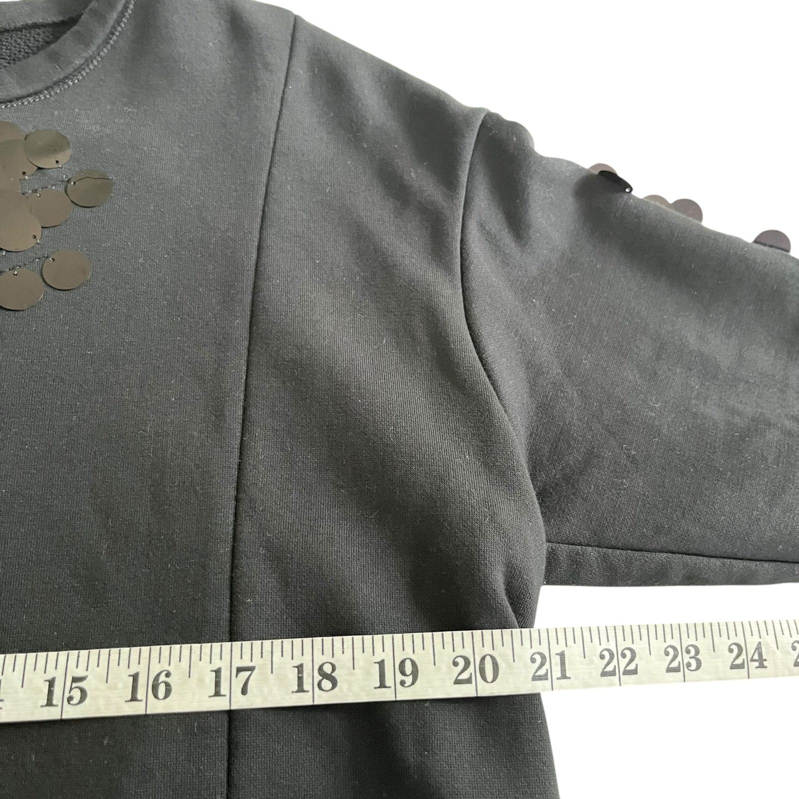 Other Sfizio Black Sequin Embellished Long Sleeve Sweatshirt Size M / US 6-8 / IT 42-44 - 7 Thumbnail