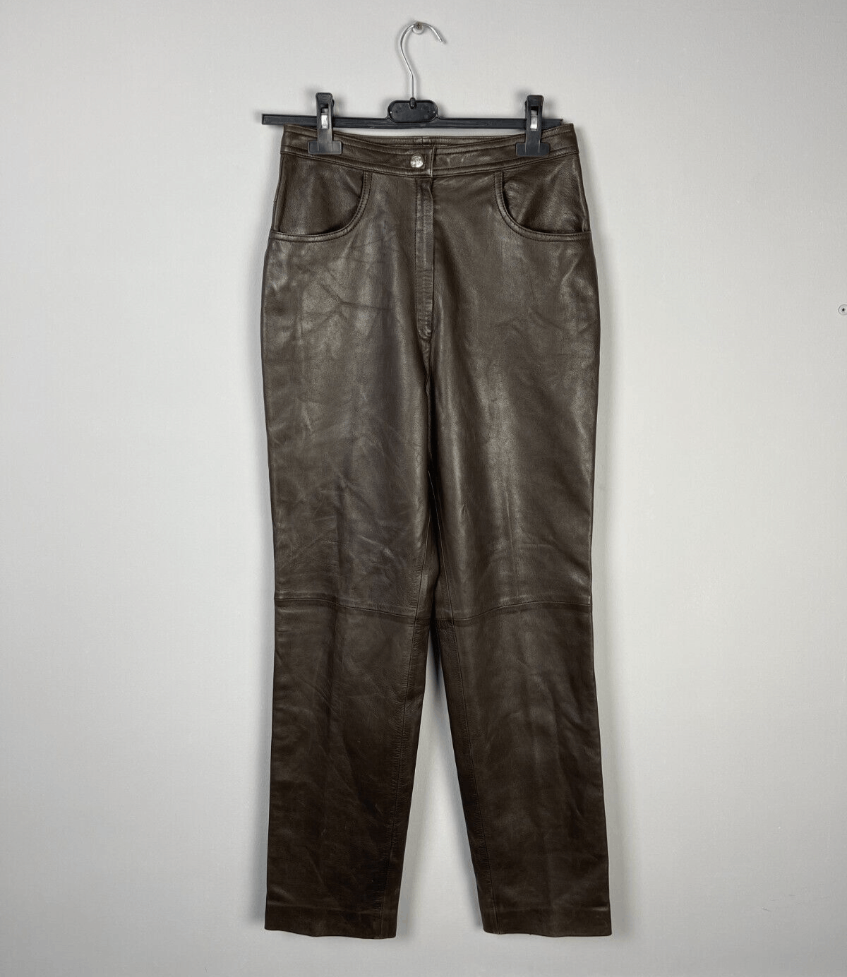Celine Celine Vintage Cuir Leather Pants Size 30" / US 8 / IT 44 - 2 Thumbnail