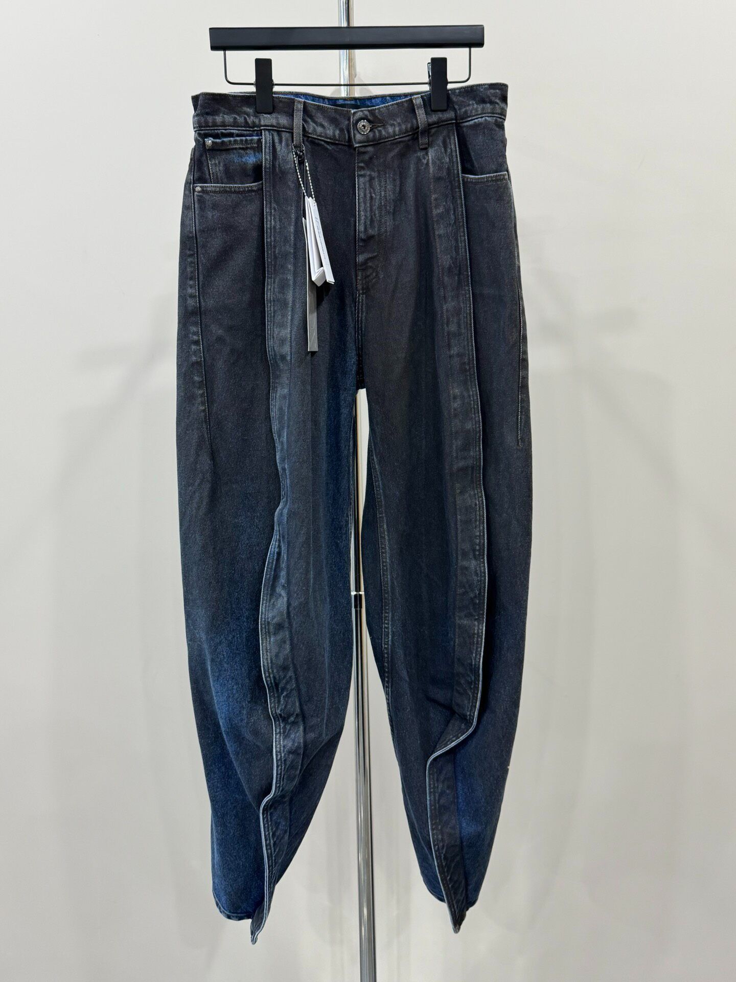 Y/Project Y/project Double‑Layer Banana Jeans KKKK112608 Size US 31 - 1 Thumbnail