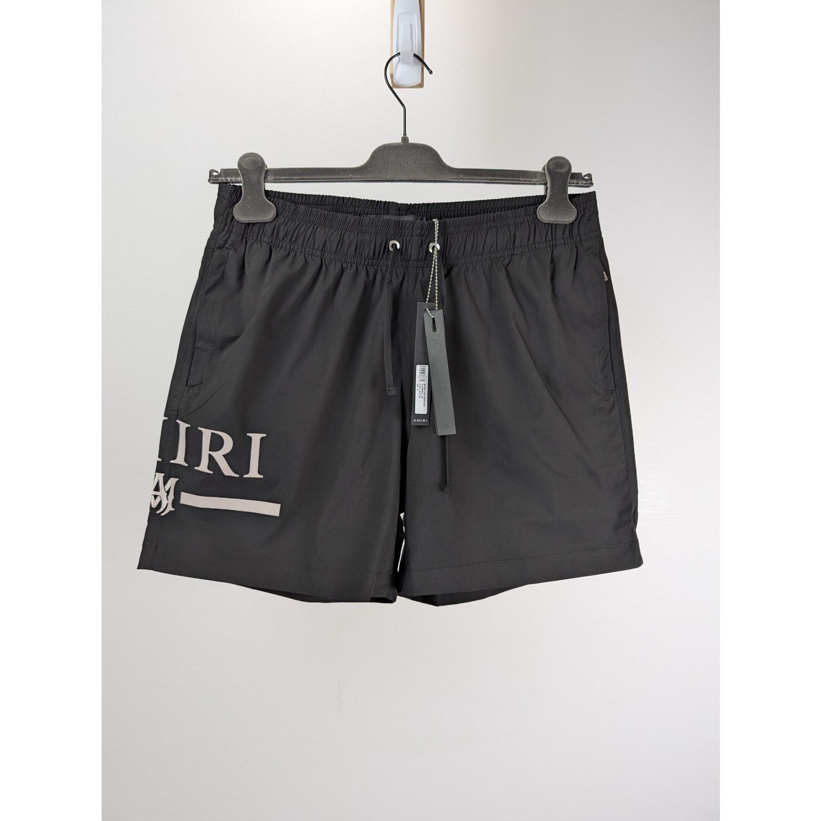 Amiri o1rshd1 Q:2 / MA Bar Logo Swimtrunk Shorts Black/Natural Size US 36 / EU 52 - 4 Thumbnail