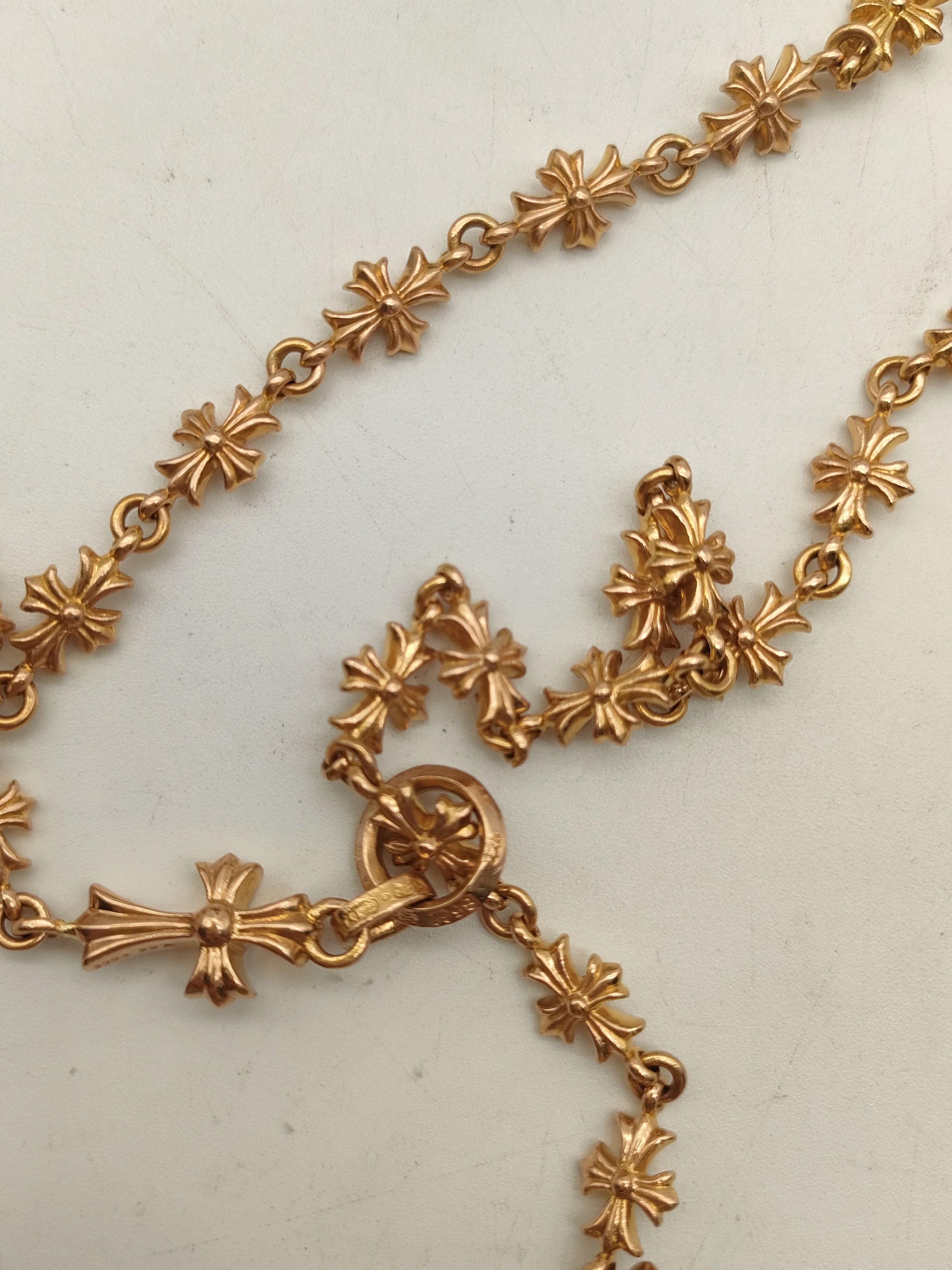 Chrome Hearts Chrome Hearts 22K Gold Tiny E Chokechain Necklace Size ONE SIZE - 8 Thumbnail